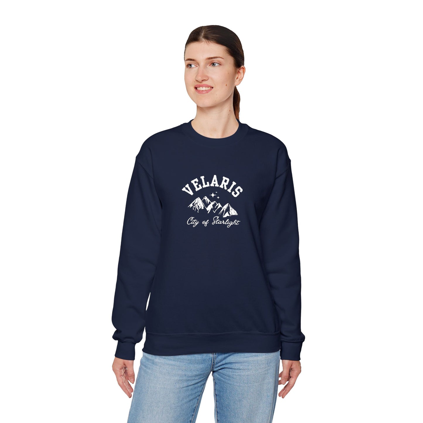 Velaris City of Starlight ACOTAR Embroidered Crewneck Sweatshirt