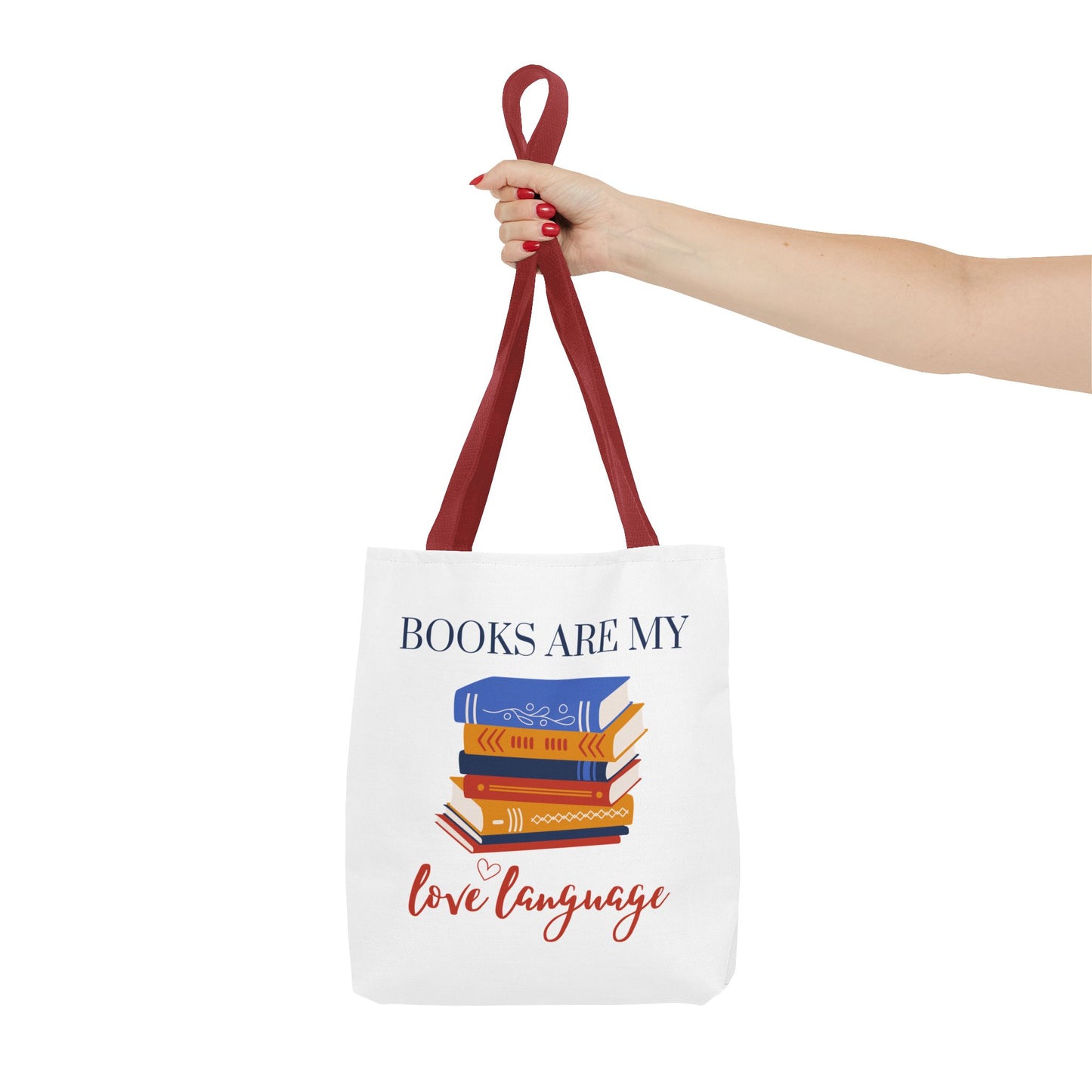 Books are My Love Language Bookish Tote Bag - Ideal Gift for Book Lovers