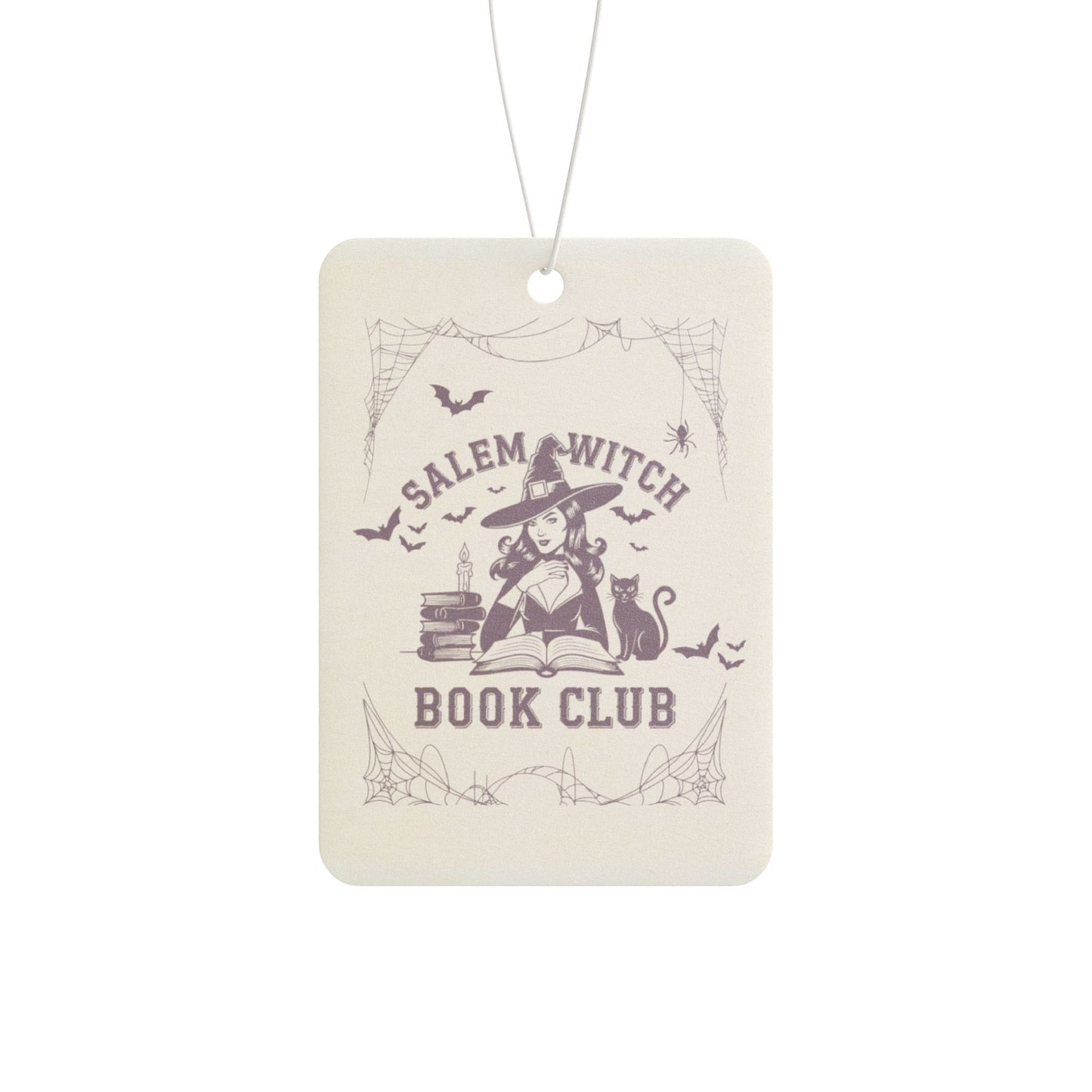 Salem Witch Book Club Car Air Freshener