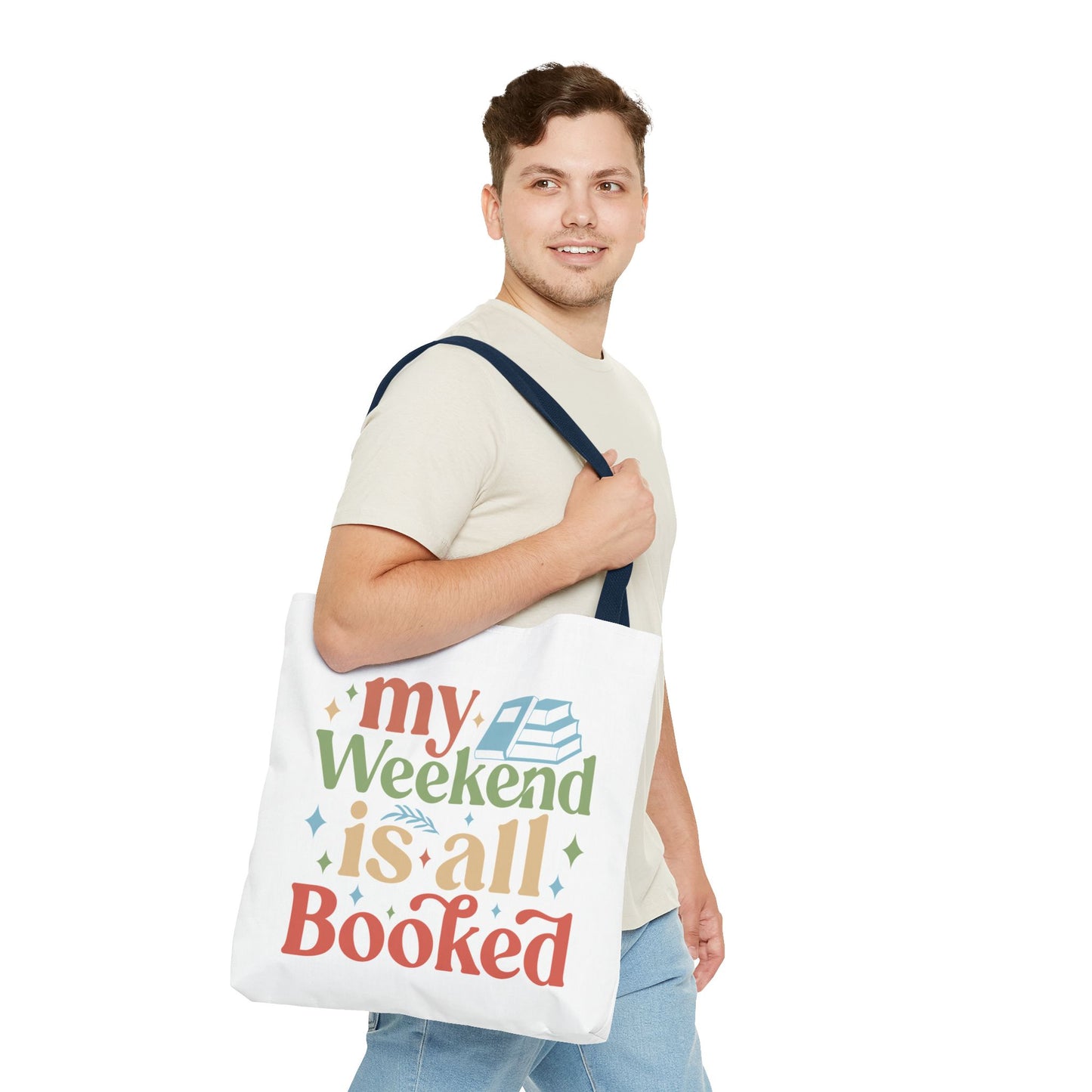 My Weekend Is All Booked Tote Bag - Perfect for Book Lovers and Weekend Adventures