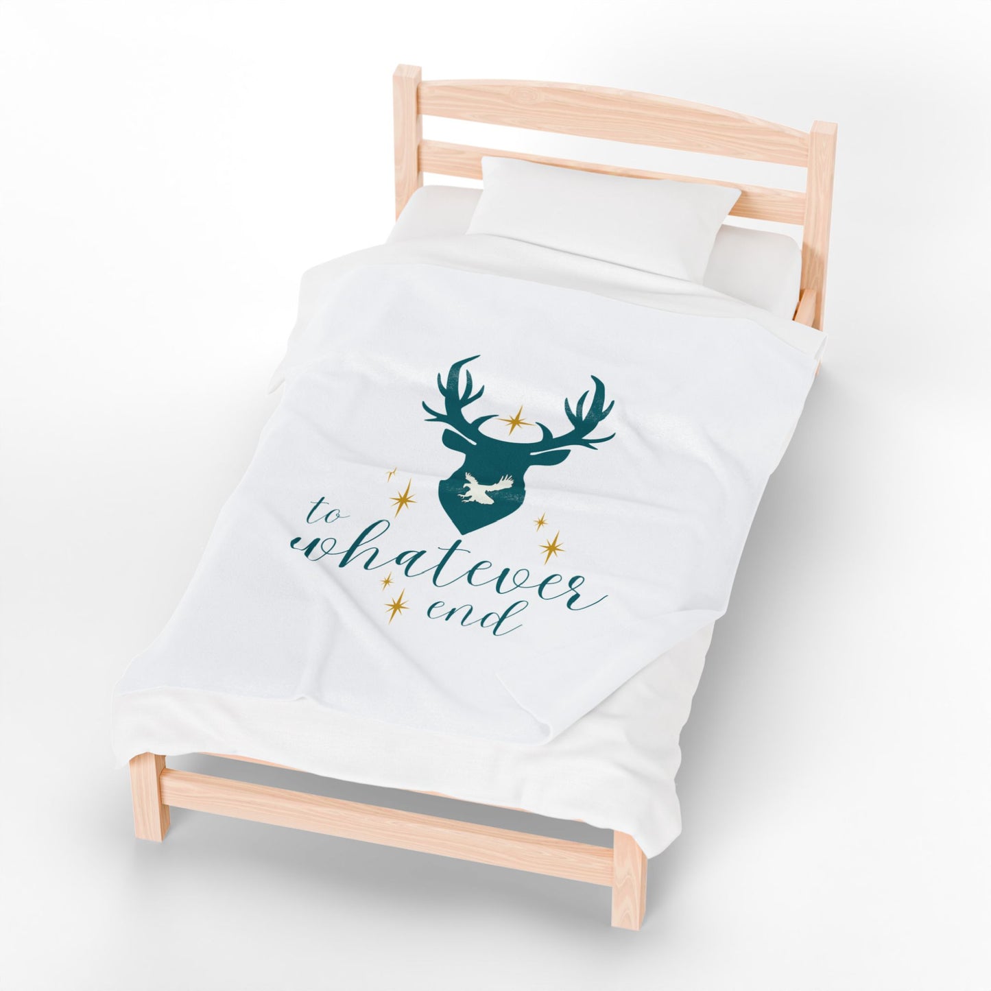 Throne of Glass "To Whatever End" Velveteen Throw | Officially Licensed Sarah J Maas Merch