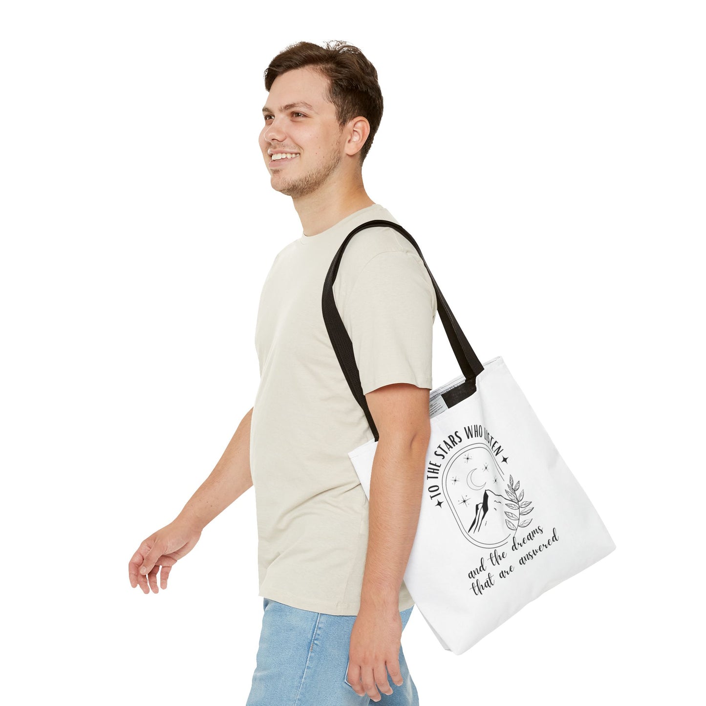 OFFICIALLY LICENSED SJM ACOTAR Merch - To the Stars Who Listen - Stylish Canvas Tote Bag for Dreamers