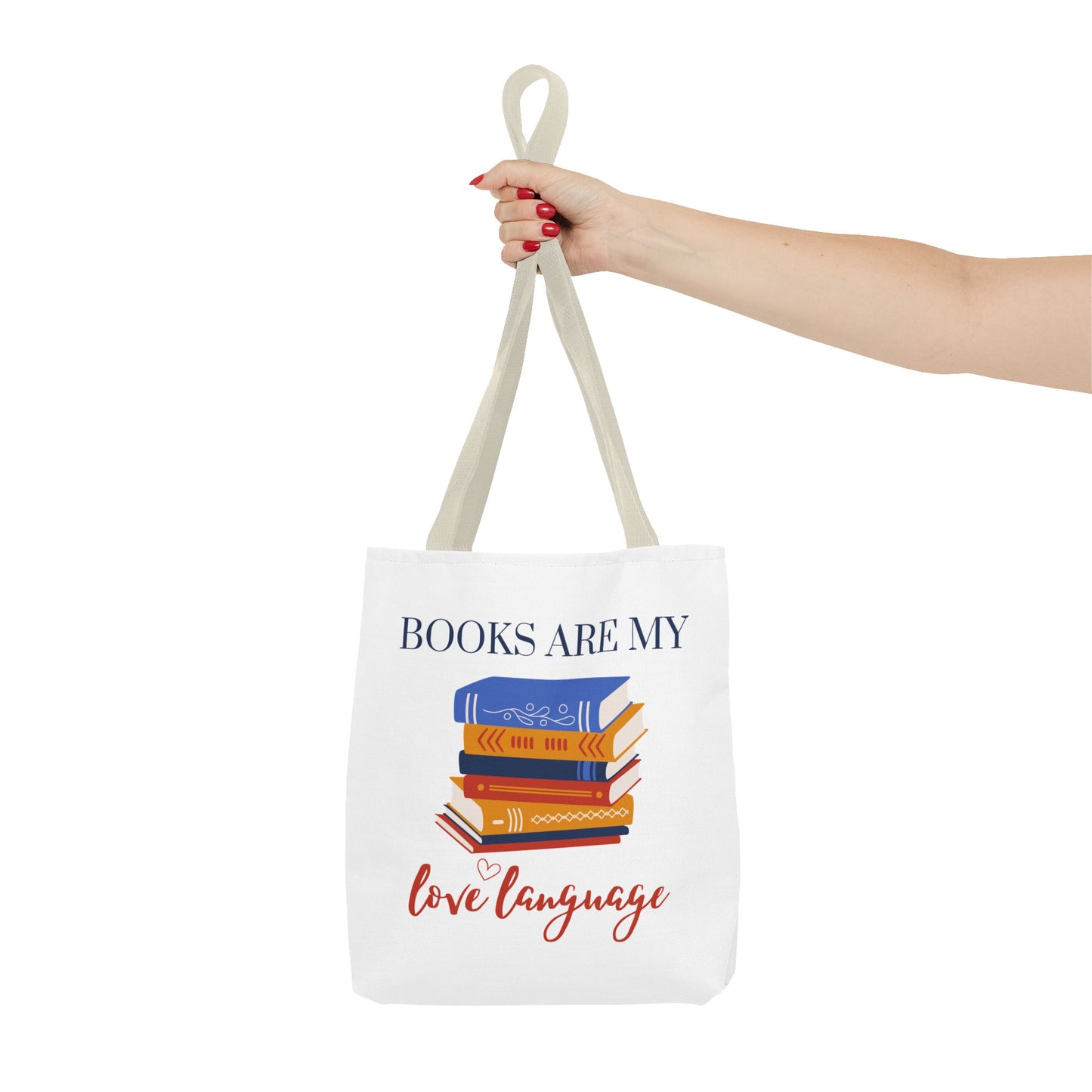 Books are My Love Language Bookish Tote Bag - Ideal Gift for Book Lovers