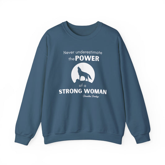 OFFICIALLY LICENSED Sarah J Maas Crescent City The Power of a Strong Woman Crewneck Sweatshirt