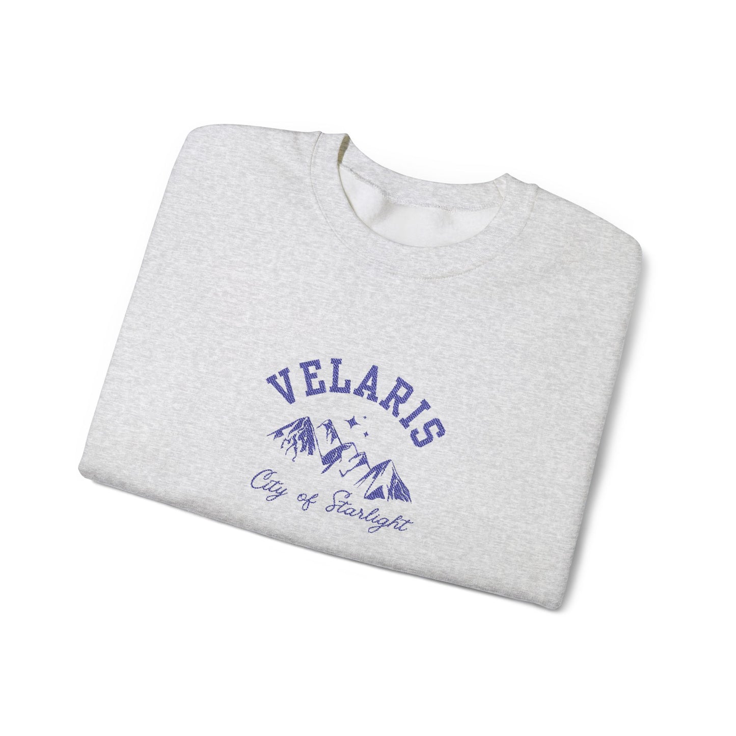 Velaris City of Starlight - Navy Emboridery ACOTAR Embroidered Crewneck Sweatshirt