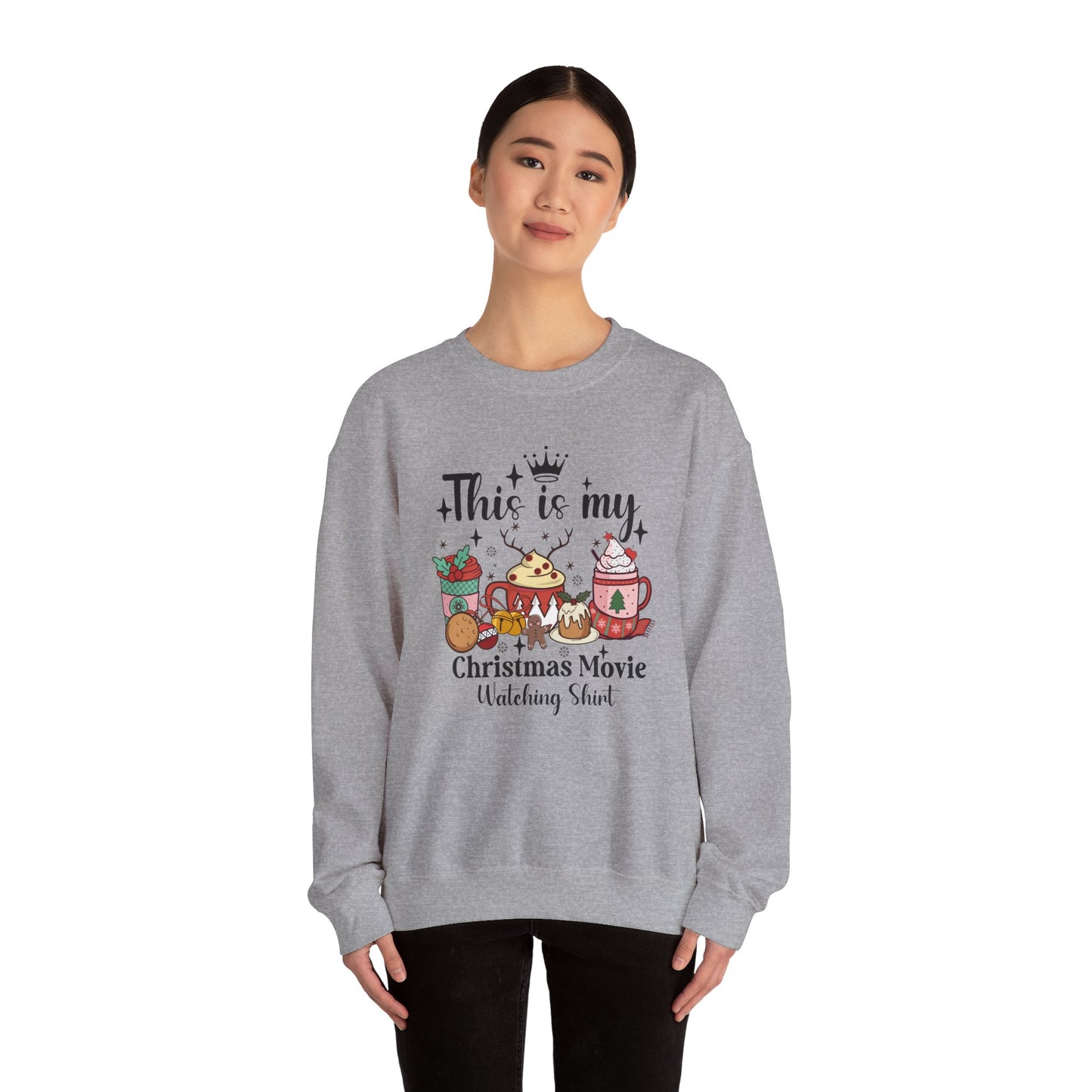 Christmas Movie Watching Shirt | Christmas Crewneck Sweatshirt