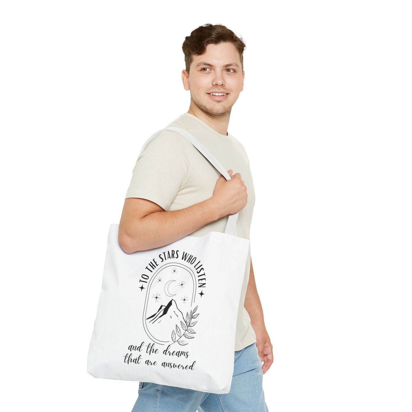 OFFICIALLY LICENSED SJM ACOTAR Merch - To the Stars Who Listen - Stylish Canvas Tote Bag for Dreamers