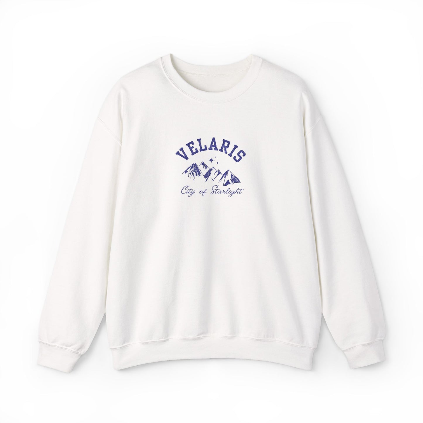 Velaris City of Starlight - Navy Emboridery ACOTAR Embroidered Crewneck Sweatshirt