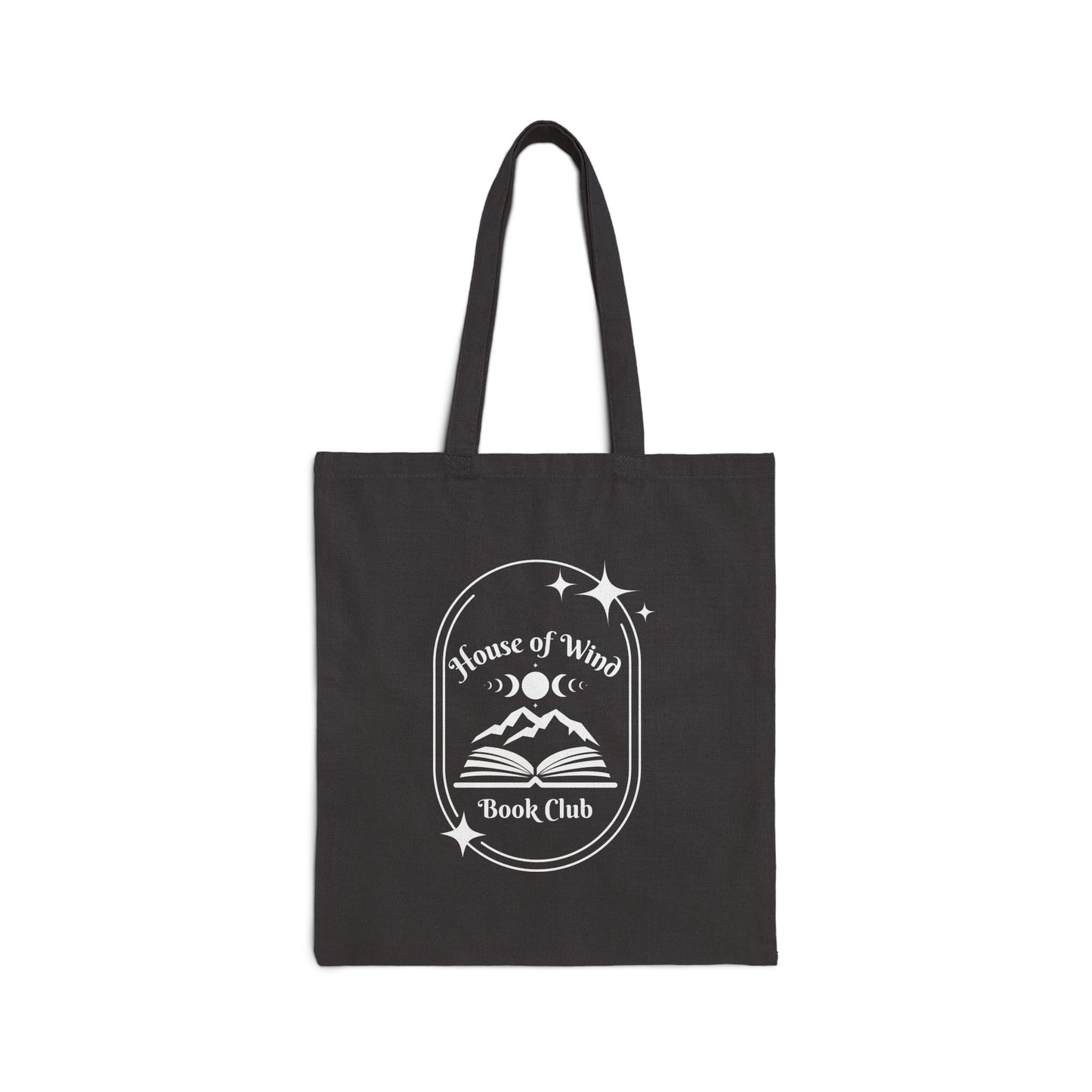 OFFICIALLY LICENSED SJM | ACOTAR Merch House of Wind Book Club Canvas Tote Bag - Black