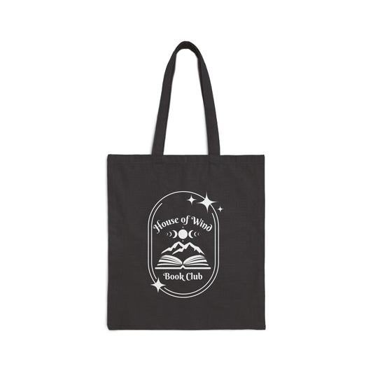 OFFICIALLY LICENSED SJM | ACOTAR Merch House of Wind Book Club Canvas Tote Bag - Black