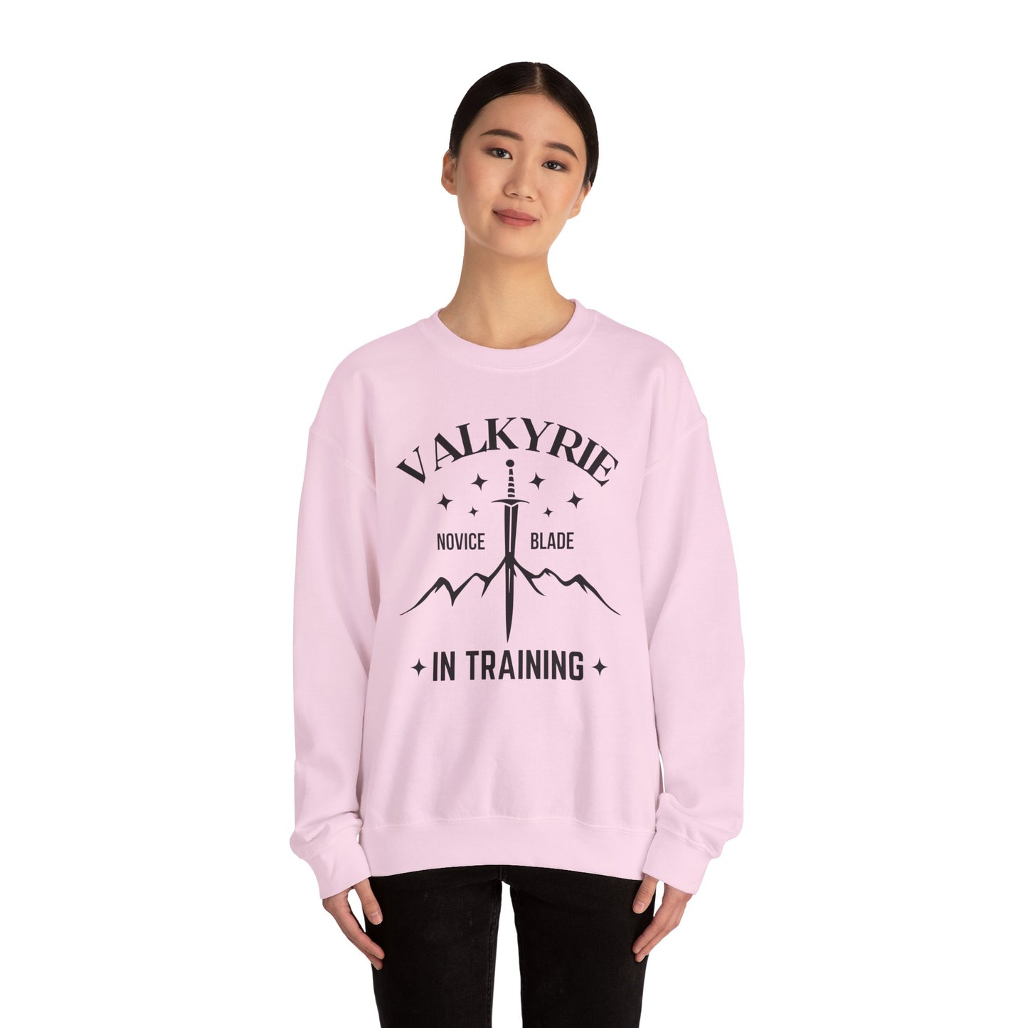 OFFICIALLY LICENSED SJM ACOTAR Merch - Valkyrie in Training Unisex Crewneck Sweatshirt