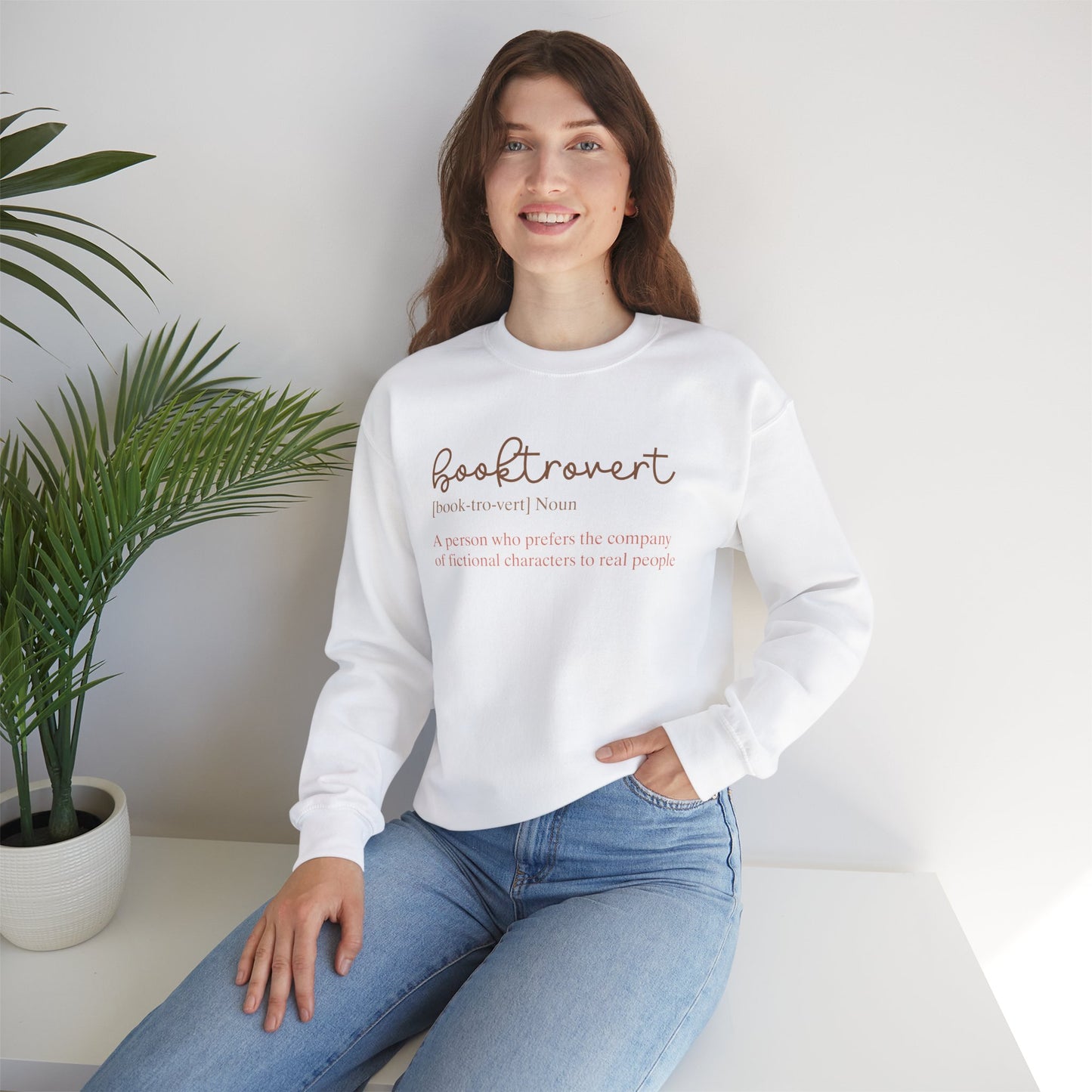 Booktovert Definition Sweatshirt - Funny Bookish Gift for Readers