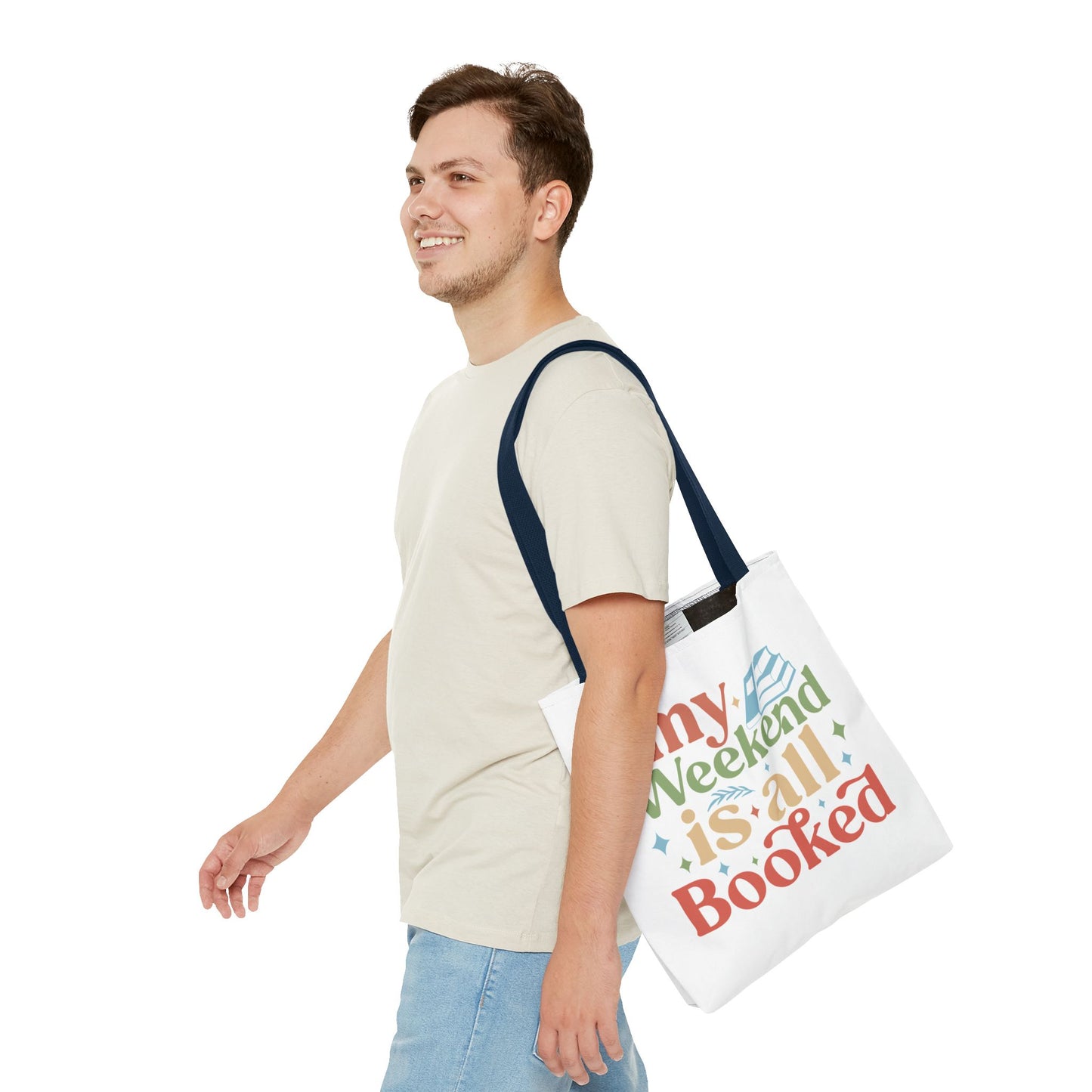 My Weekend Is All Booked Tote Bag - Perfect for Book Lovers and Weekend Adventures