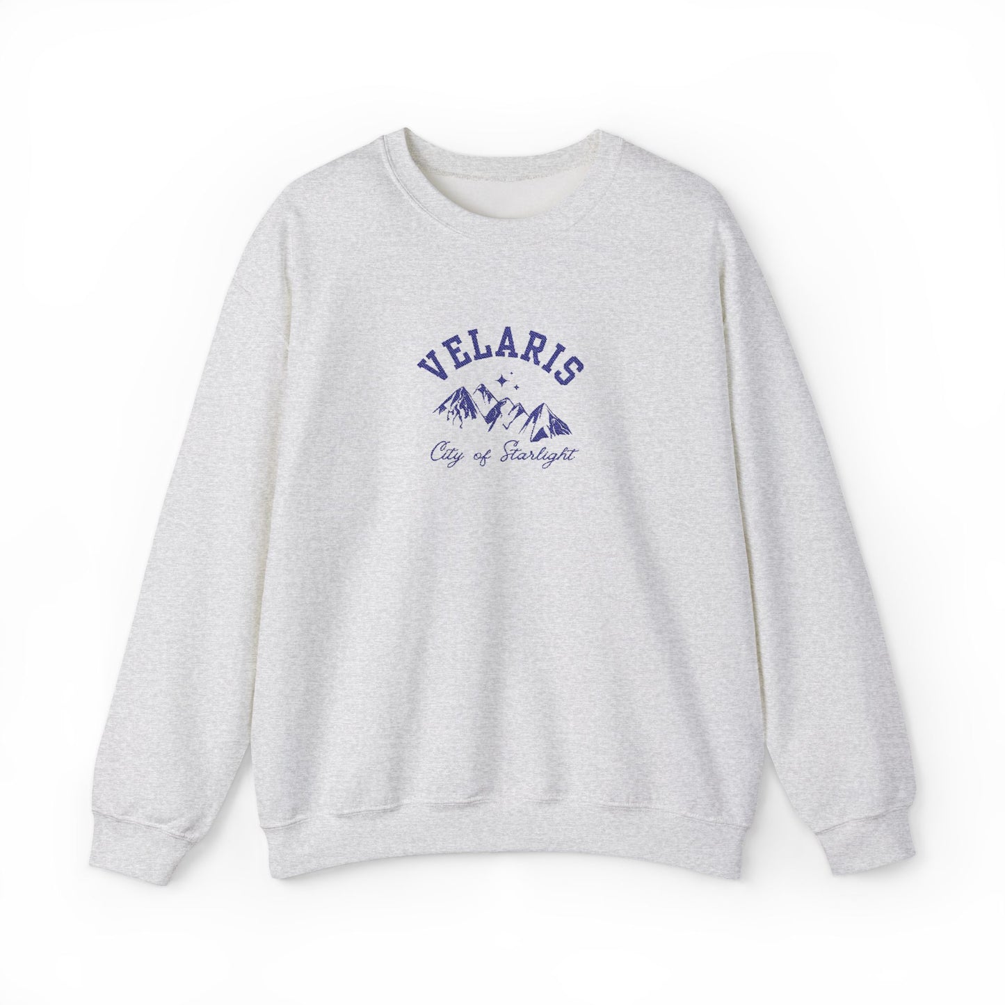 Velaris City of Starlight - Navy Emboridery ACOTAR Embroidered Crewneck Sweatshirt