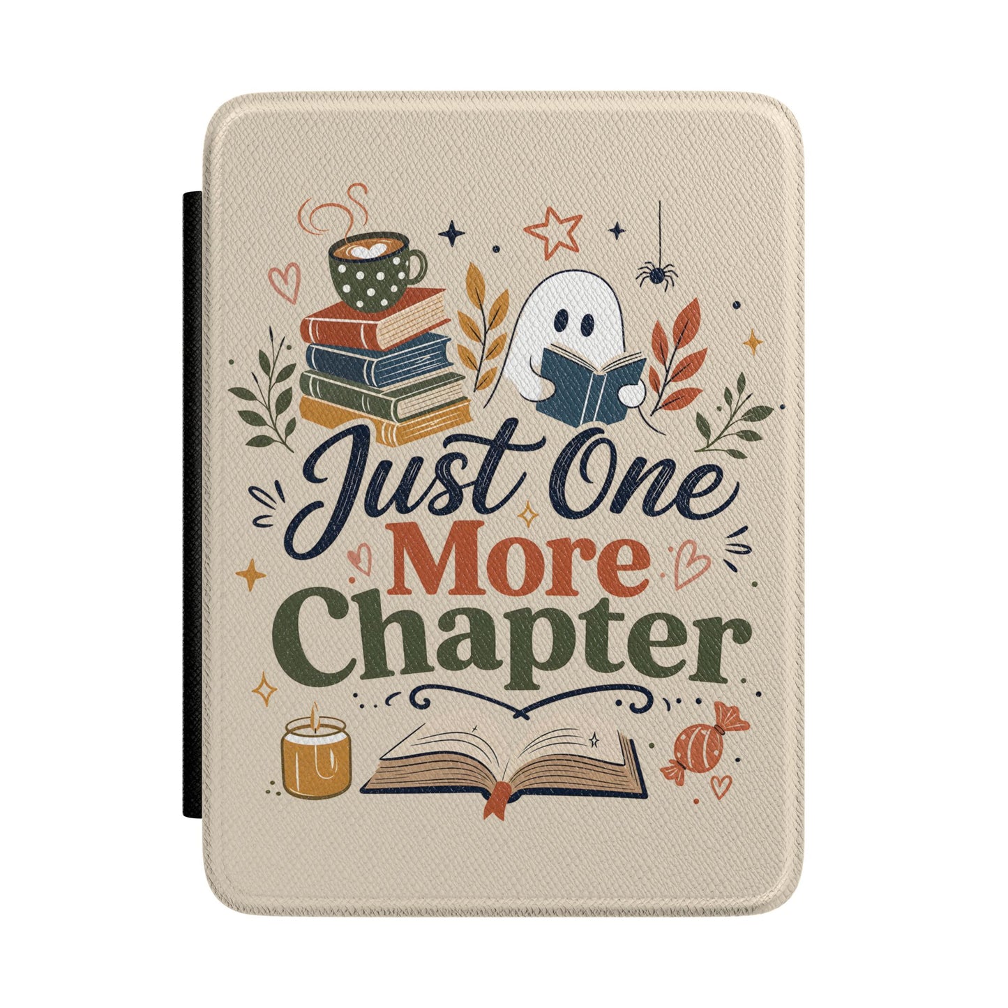 Just One More Chapter Cute Fall Theme Kindle Case