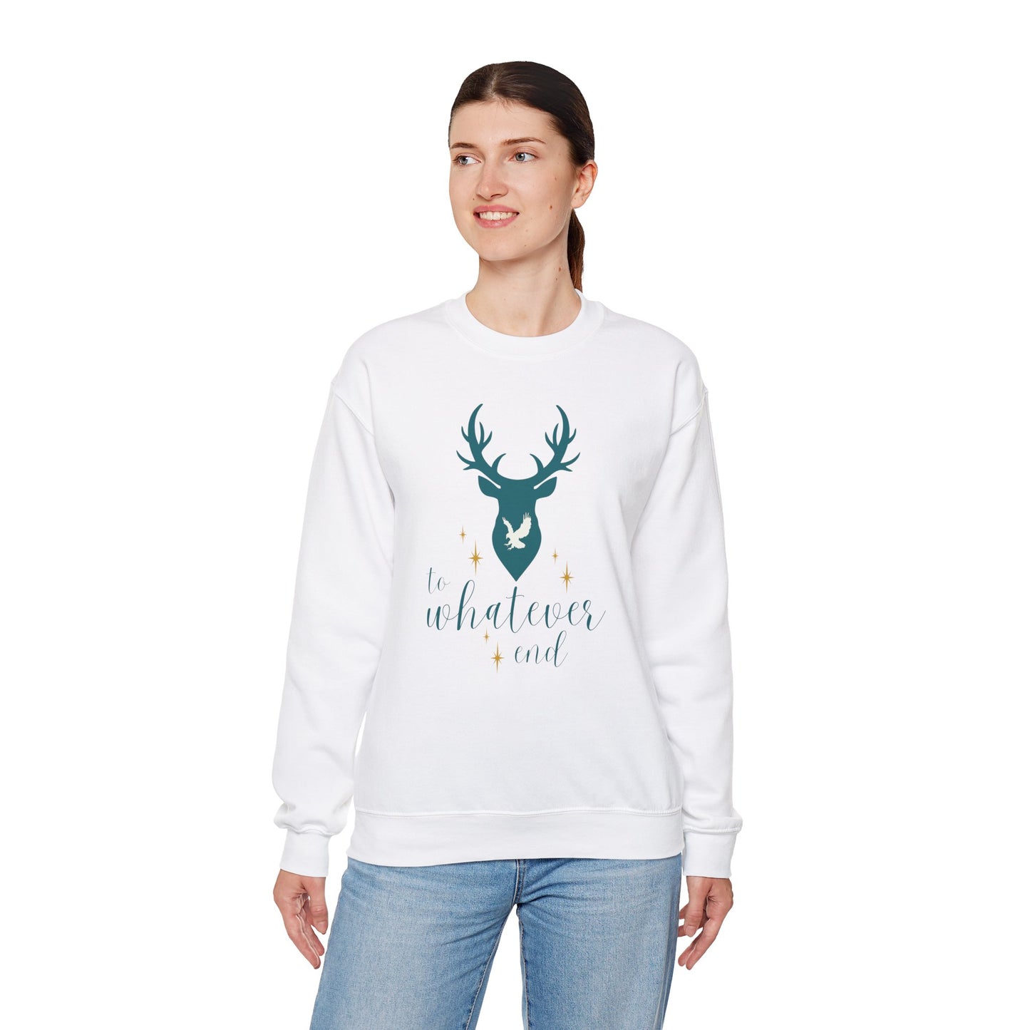 OFFICIALLY LICENSED Sarah J Maas Throne of Glass "To Whatever End" Crewneck Sweatshirt