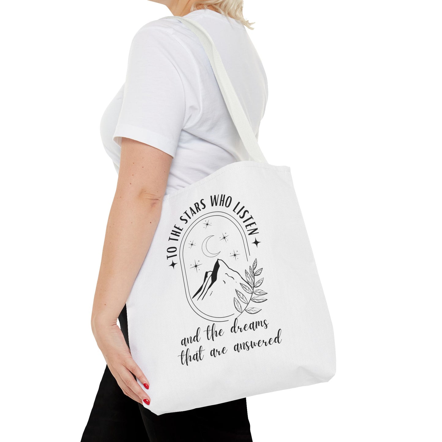 OFFICIALLY LICENSED SJM ACOTAR Merch - To the Stars Who Listen - Stylish Canvas Tote Bag for Dreamers