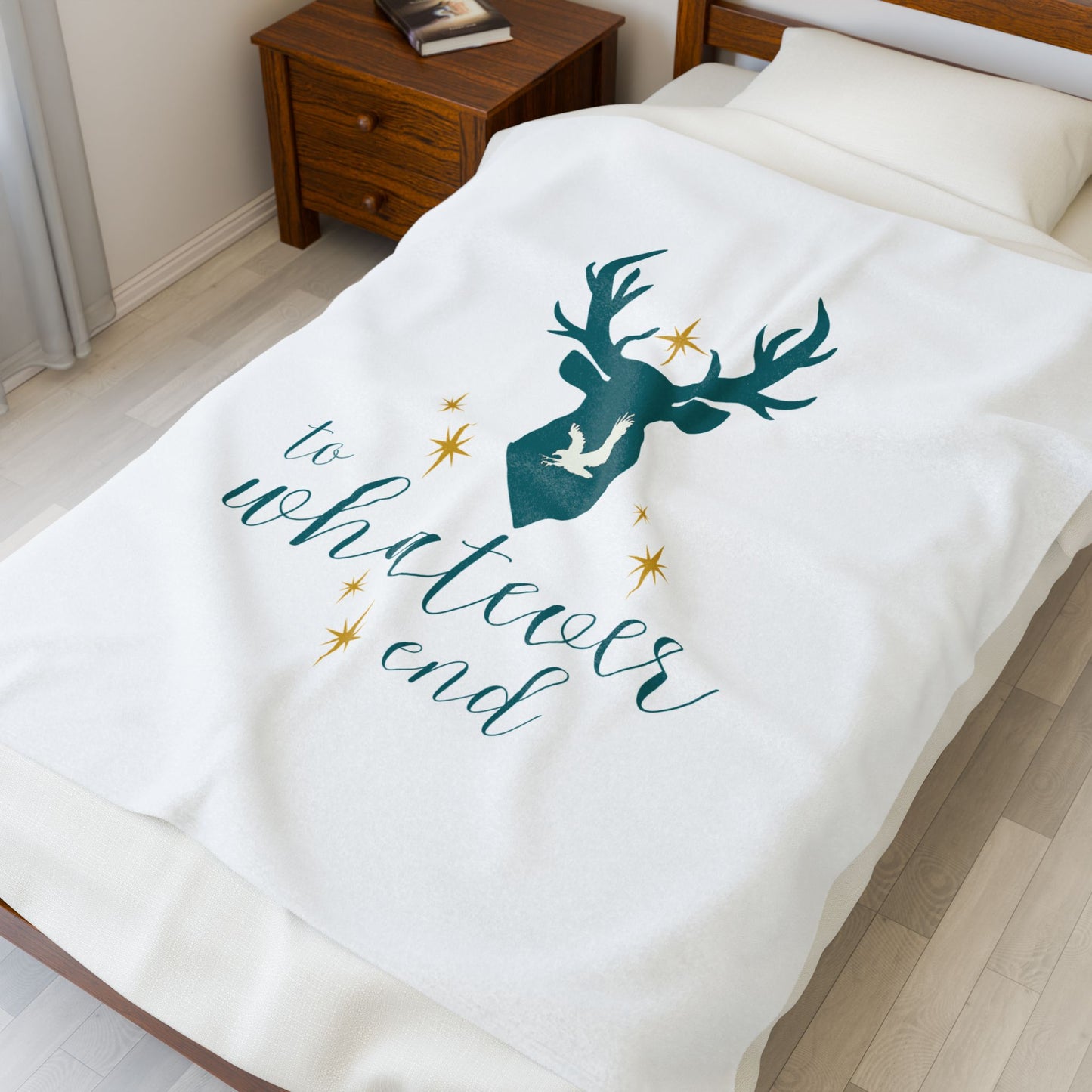 Throne of Glass "To Whatever End" Velveteen Throw | Officially Licensed Sarah J Maas Merch