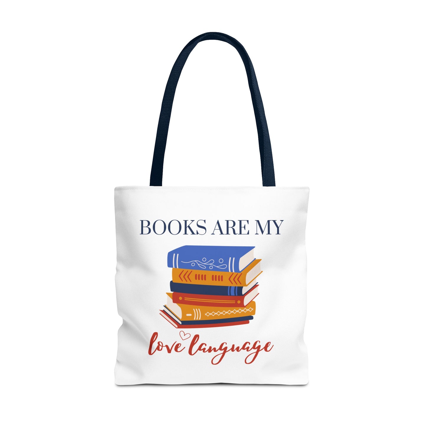 Books are My Love Language Bookish Tote Bag - Ideal Gift for Book Lovers