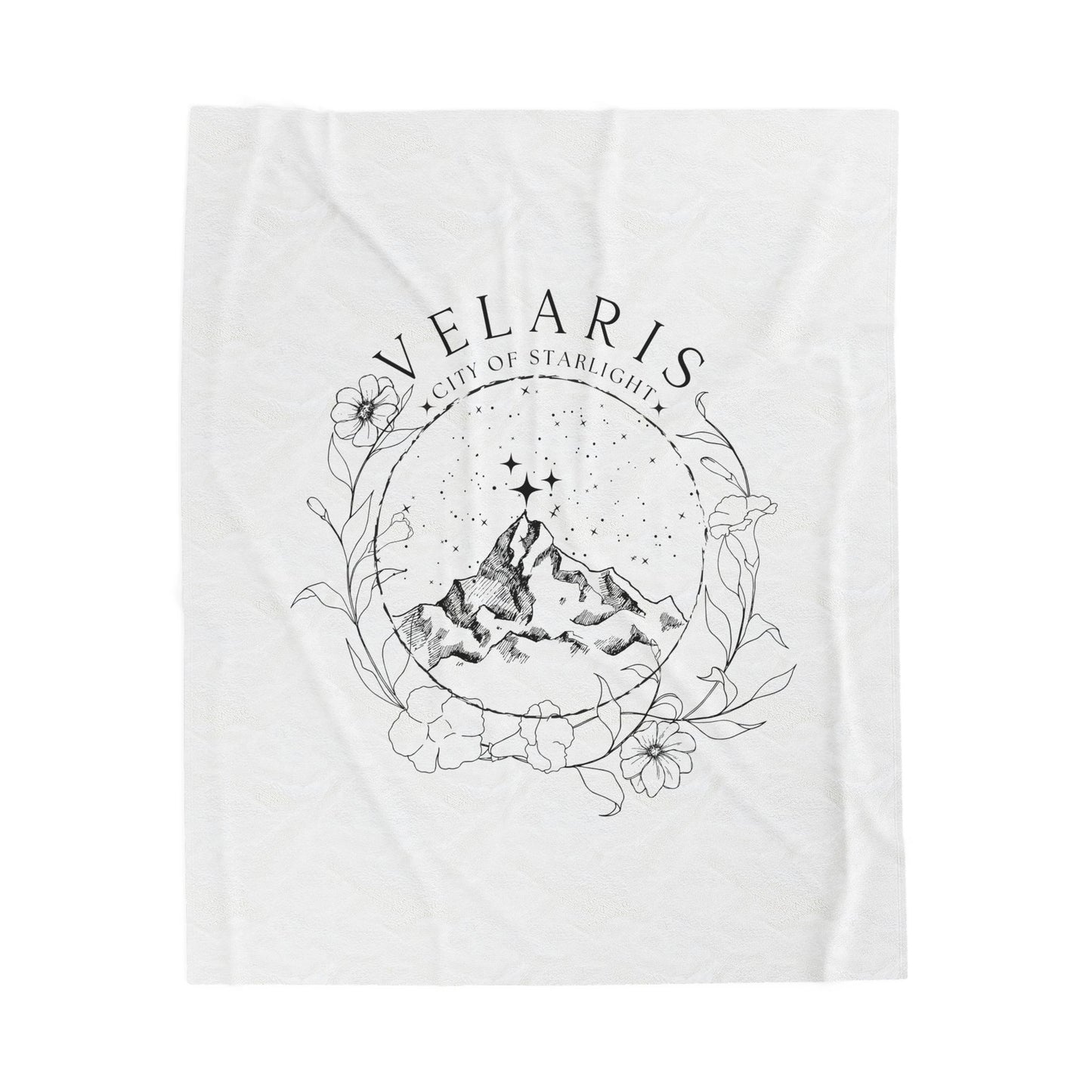 ACOTAR "Velaris City of Starlight" Velveteen Throw | Officially Licensed Sarah J Maas Merch
