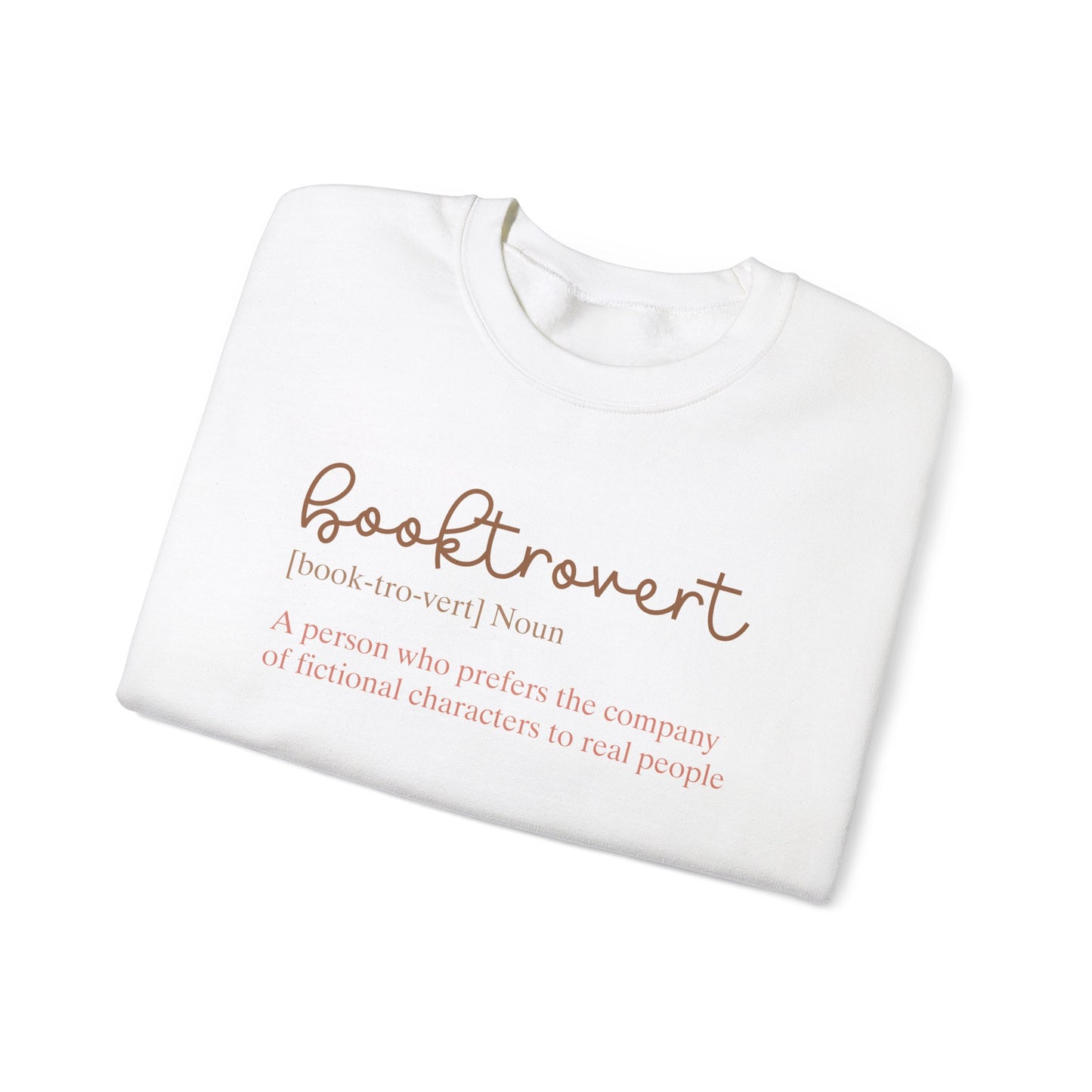 Booktovert Definition Sweatshirt - Funny Bookish Gift for Readers