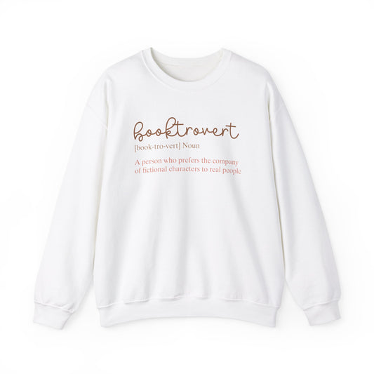 Booktovert Definition Sweatshirt - Funny Bookish Gift for Readers