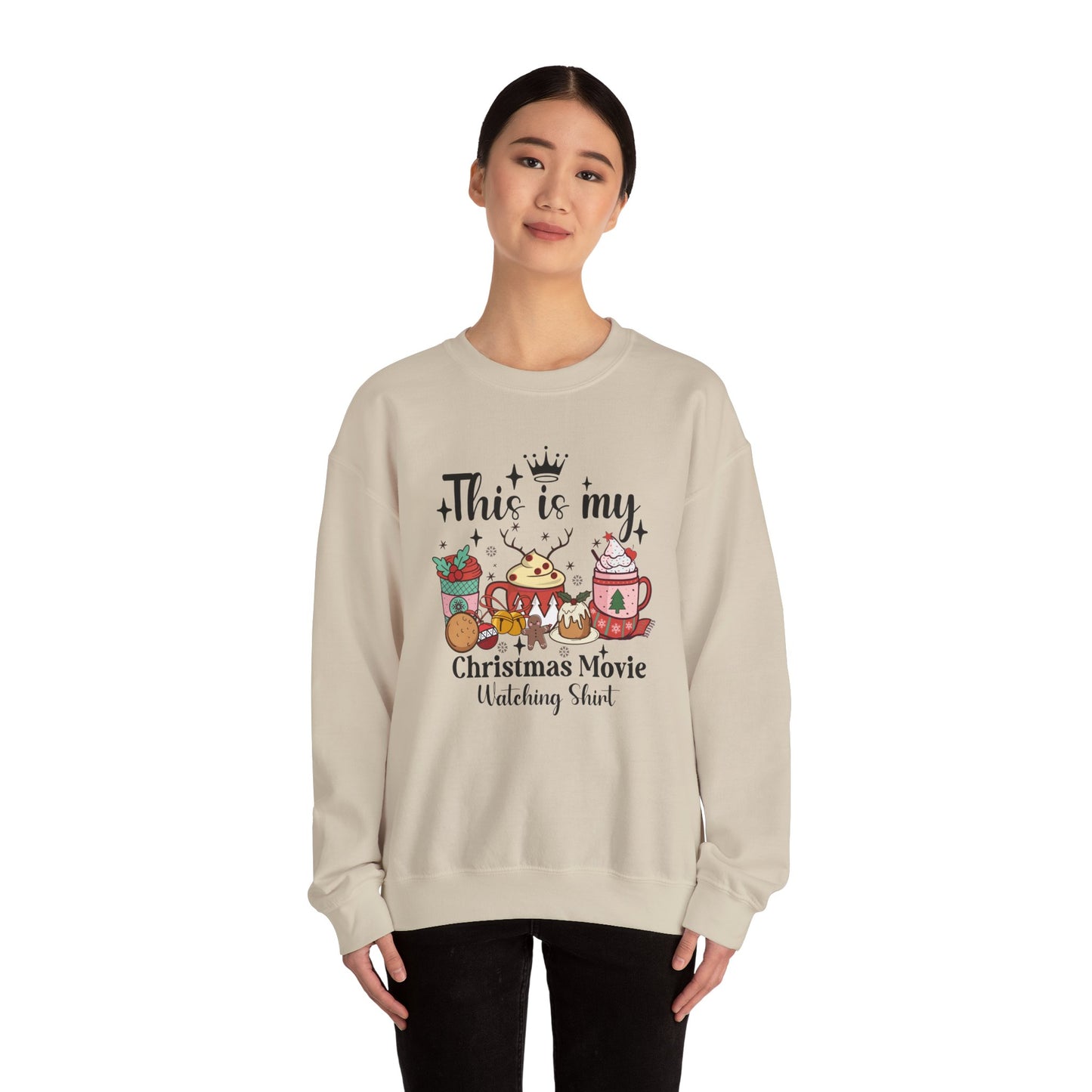 Christmas Movie Watching Shirt | Christmas Crewneck Sweatshirt