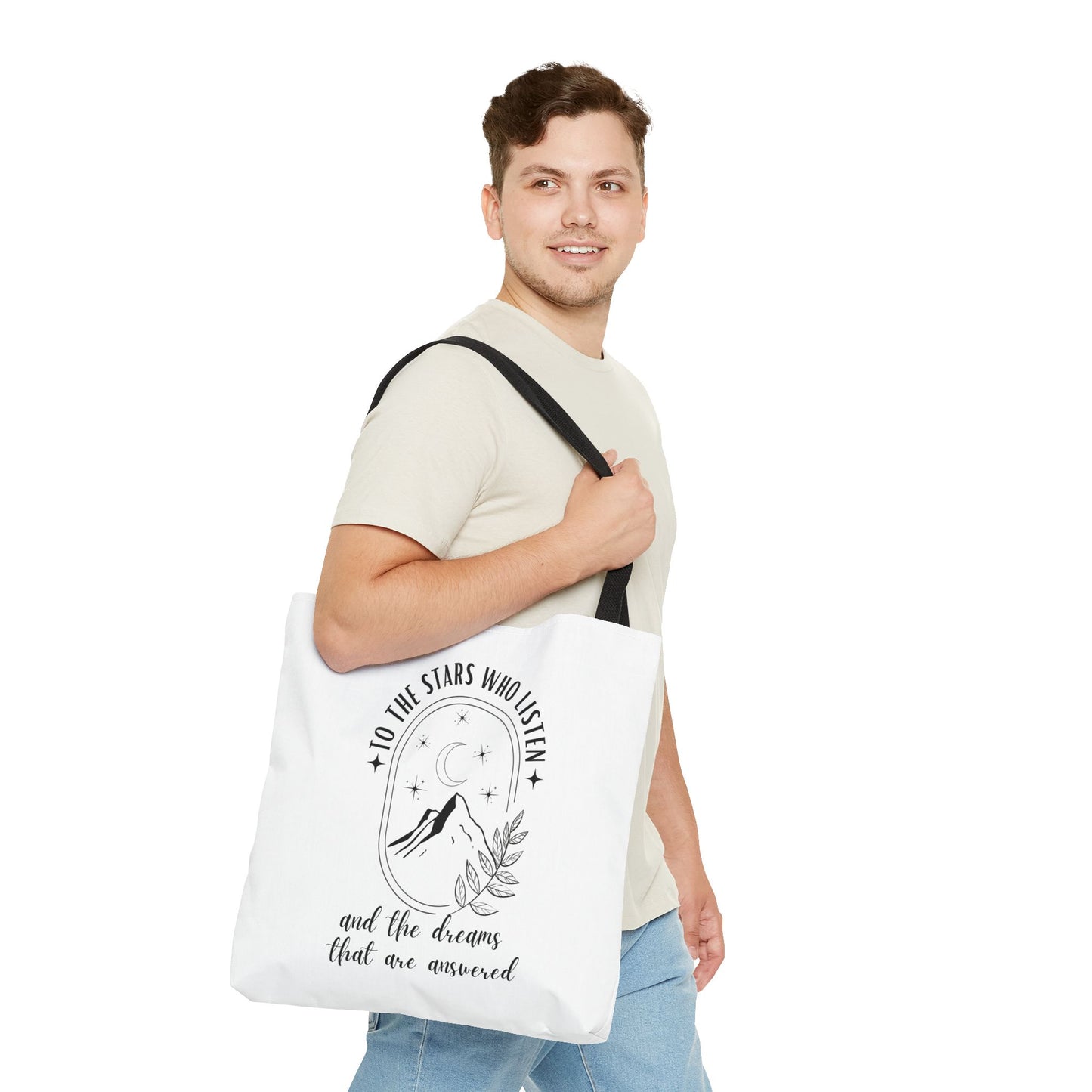 OFFICIALLY LICENSED SJM ACOTAR Merch - To the Stars Who Listen - Stylish Canvas Tote Bag for Dreamers