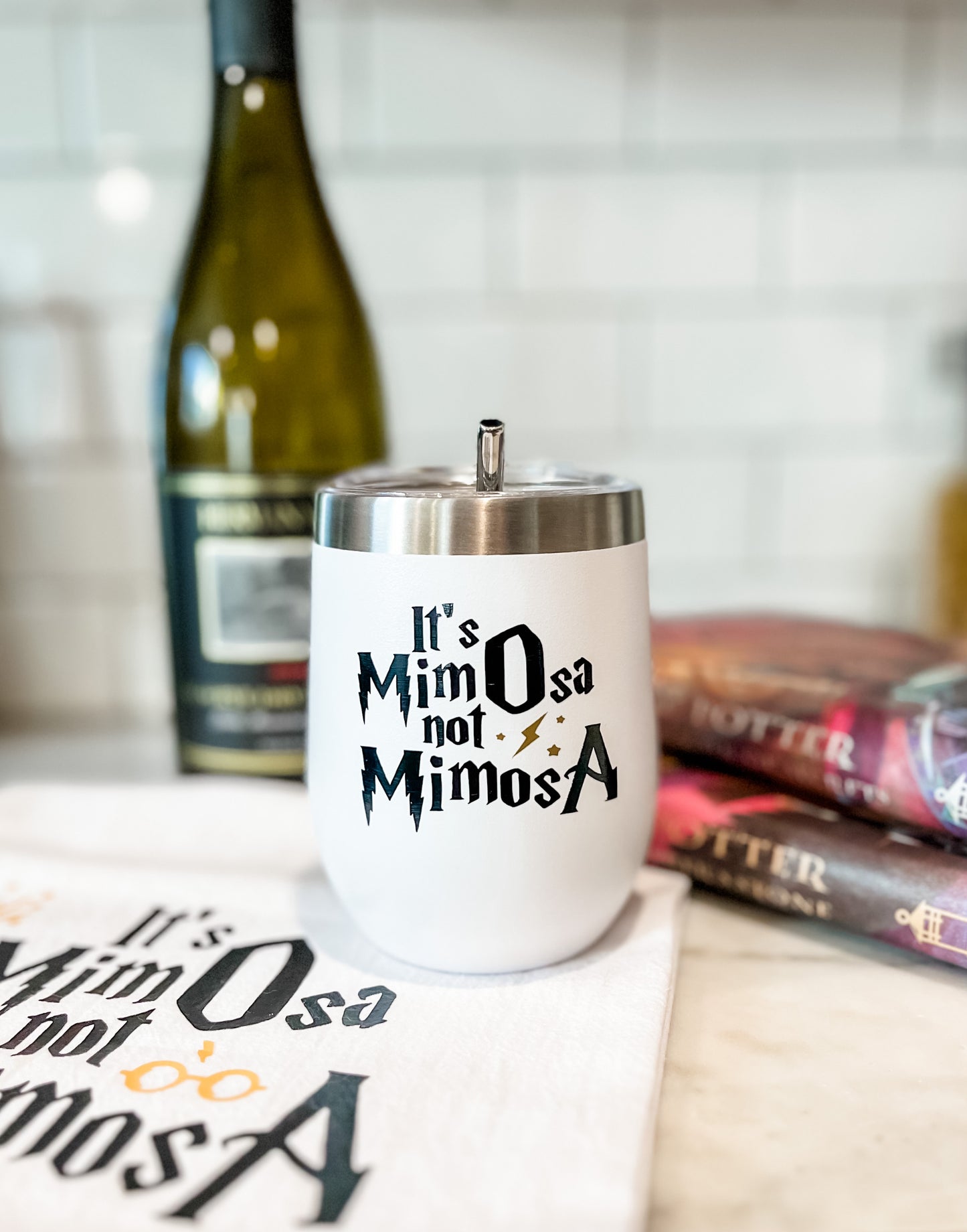 It's MimOsa Not MimosA Wizard Inspired 12 oz Insulated Wine Tumbler