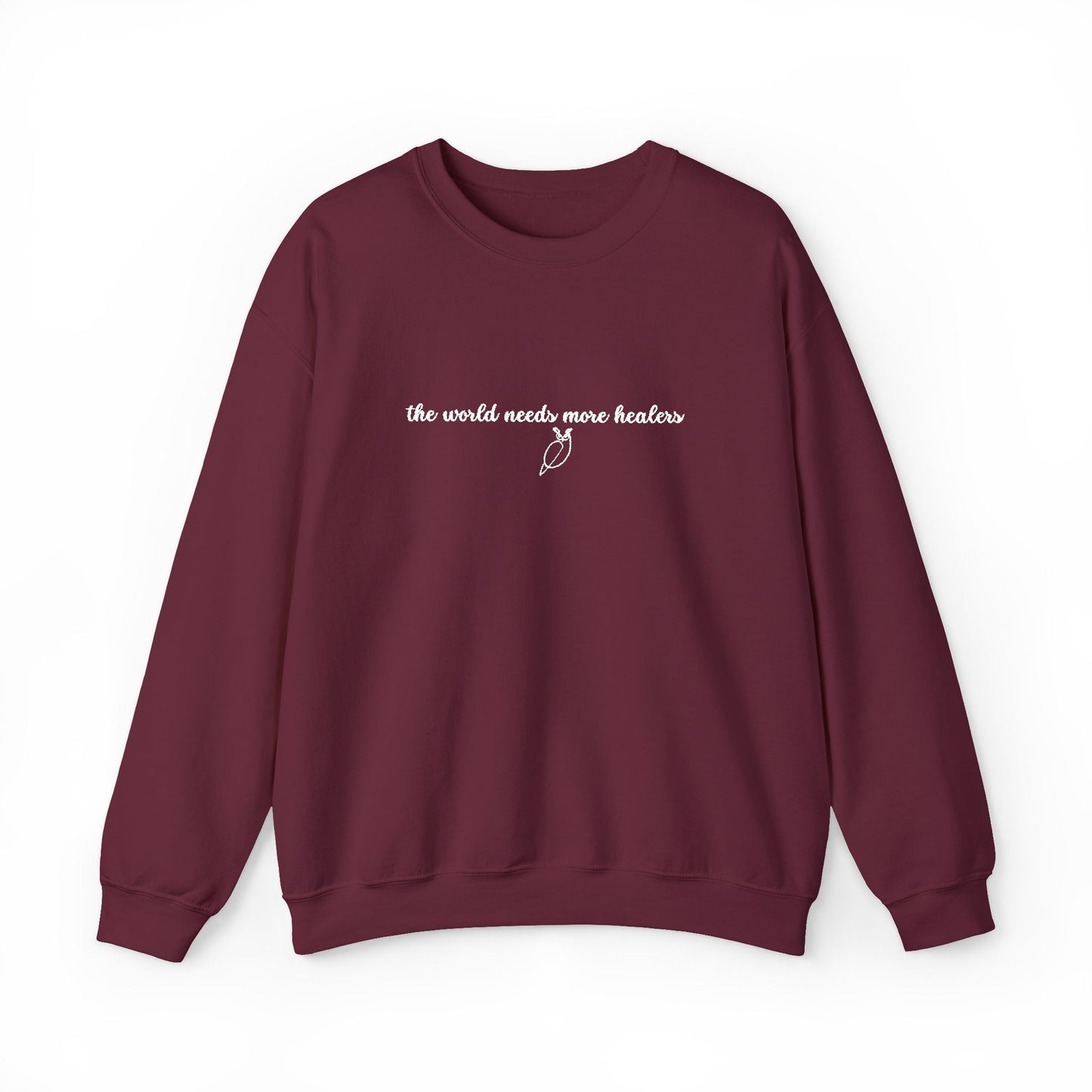 The World Needs More Healers Throne of Glass | Tower of Dawn Embroidered Crewneck Sweatshirt