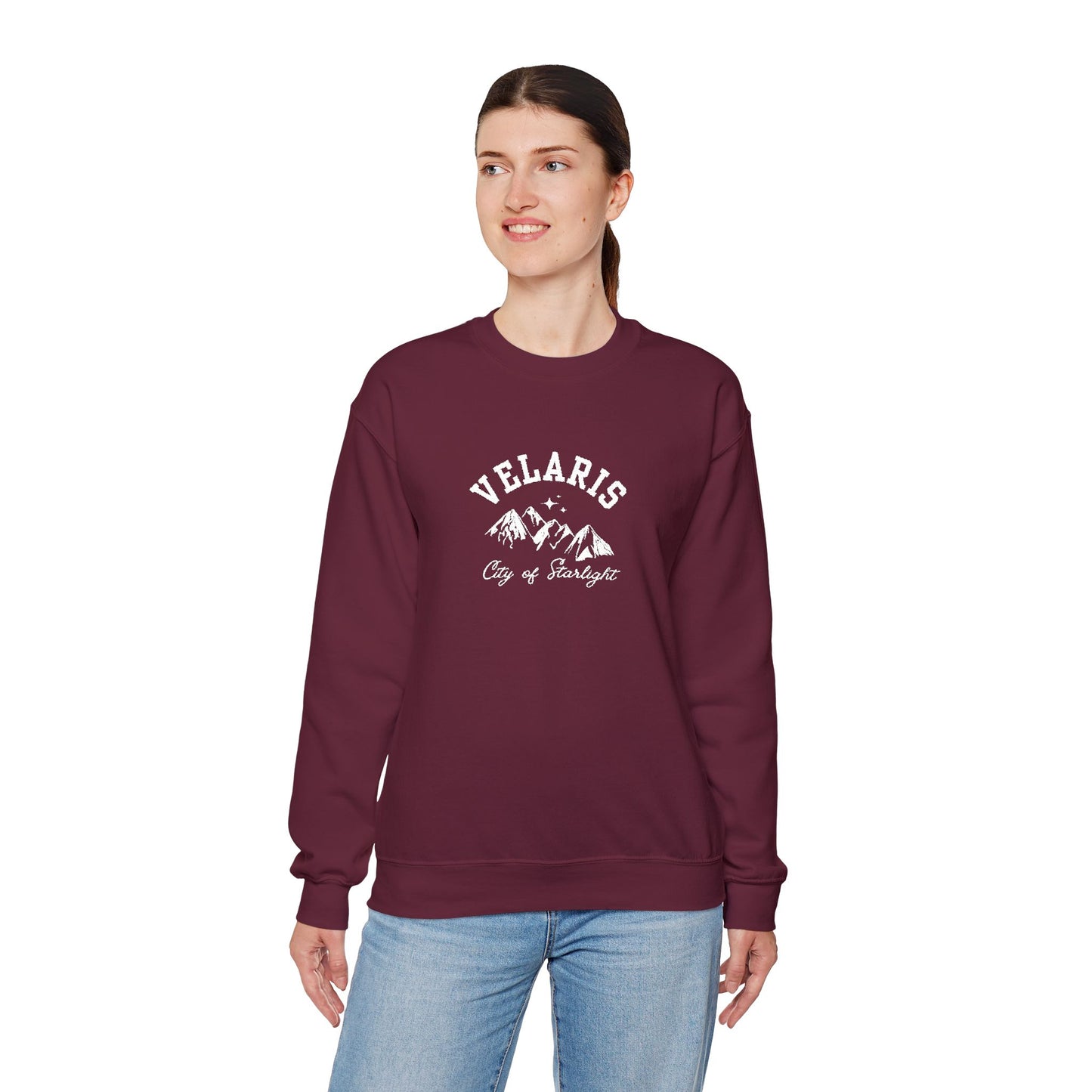 Velaris City of Starlight ACOTAR Embroidered Crewneck Sweatshirt