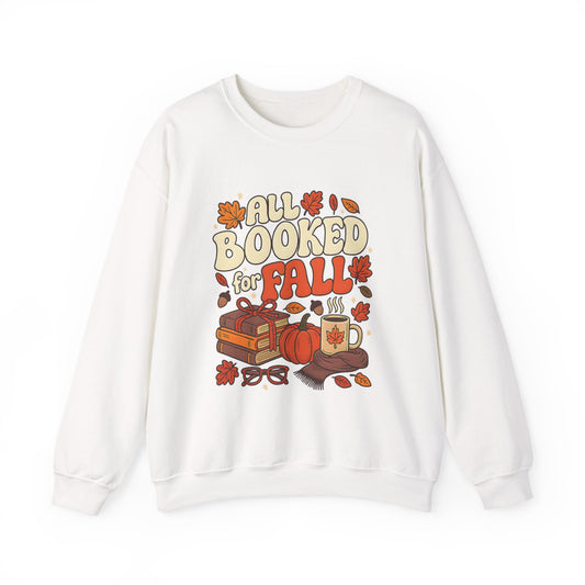 All Booked for Fall Book Lover Sweatshirt | Cozy Sweatshirt | Bookish Gift | Autumn Sweatshirt
