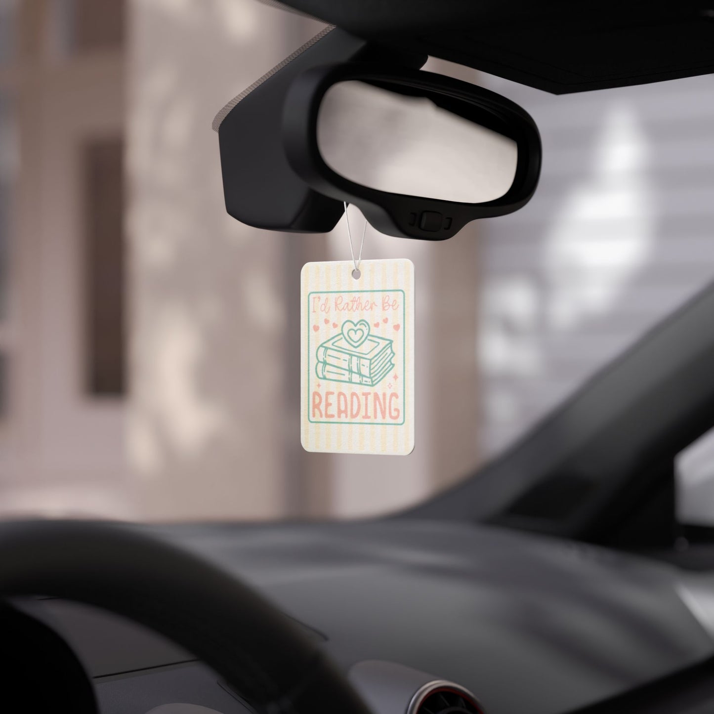 I'd Rather Be Reading Car Air Freshener