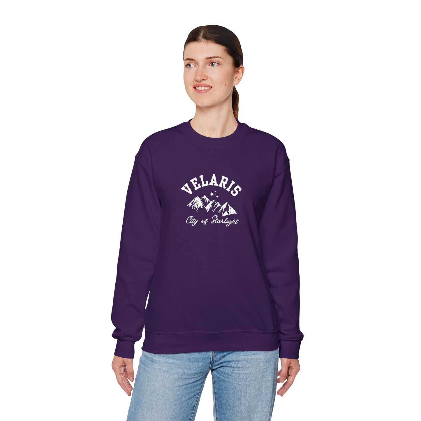 Velaris City of Starlight ACOTAR Embroidered Crewneck Sweatshirt
