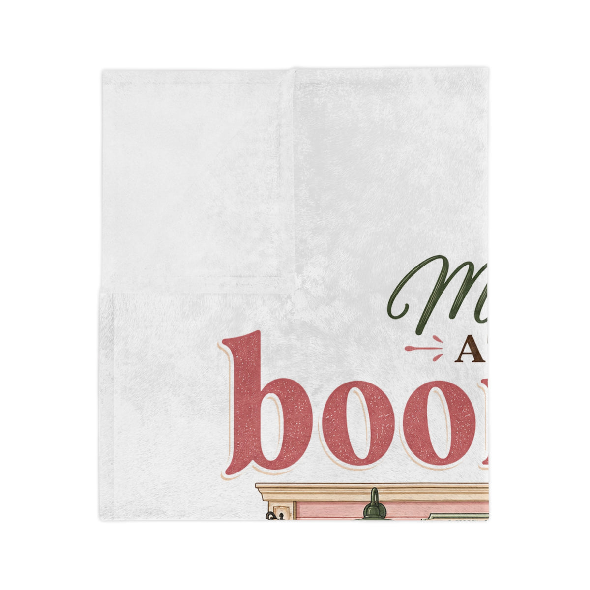 Meet Me at the Bookstore Velveteen Blanket
