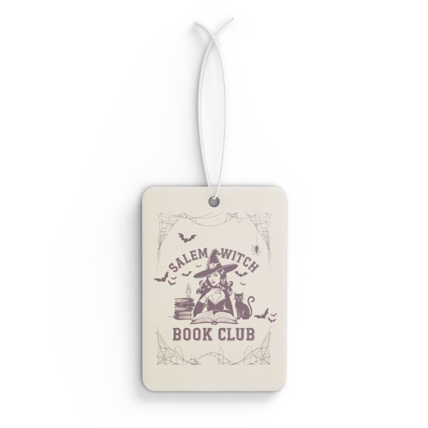 Salem Witch Book Club Car Air Freshener