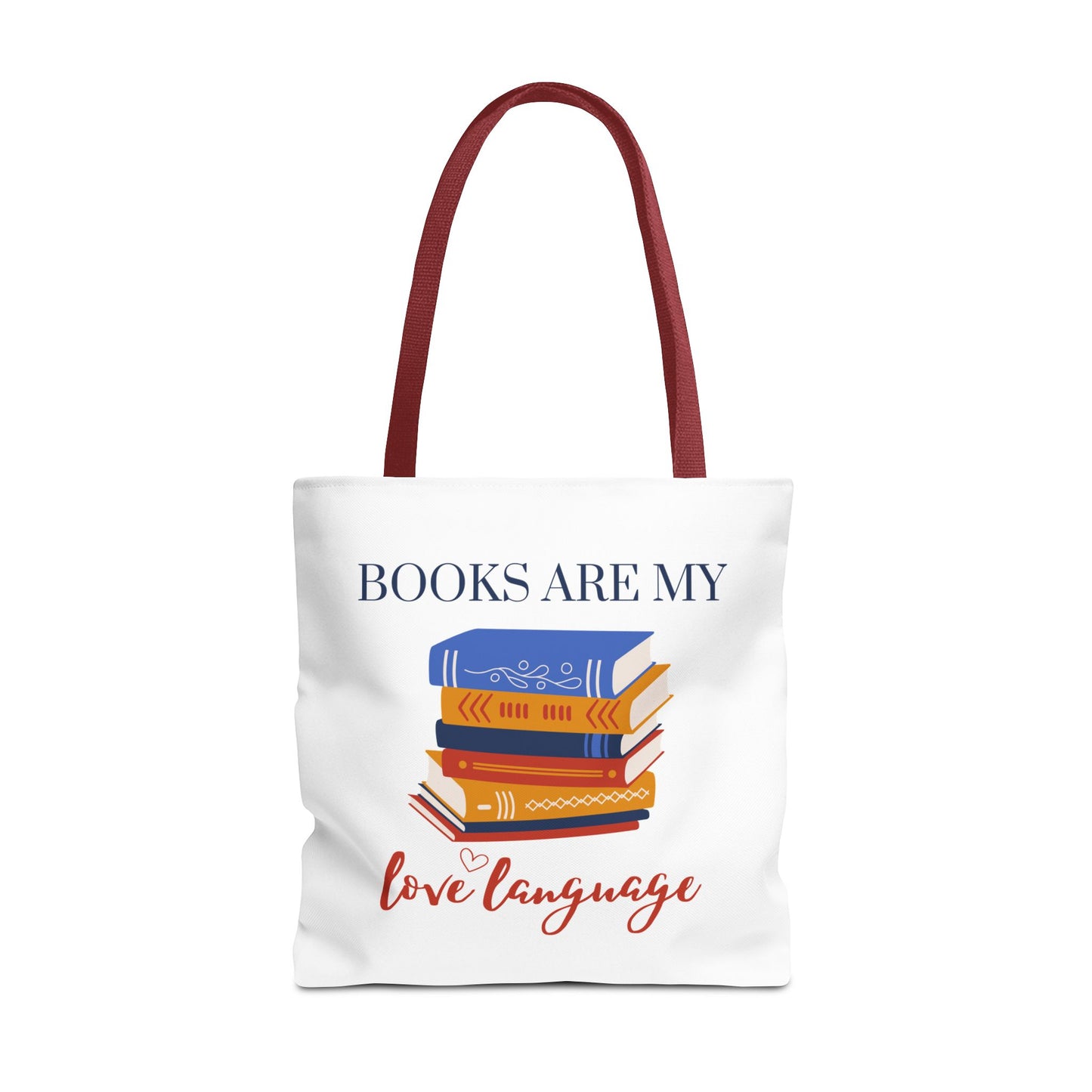 Books are My Love Language Bookish Tote Bag - Ideal Gift for Book Lovers