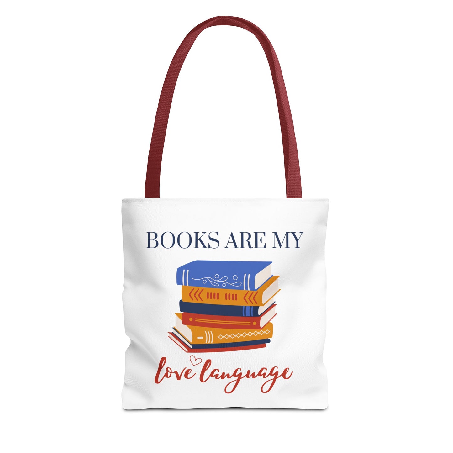 Books are My Love Language Bookish Tote Bag - Ideal Gift for Book Lovers