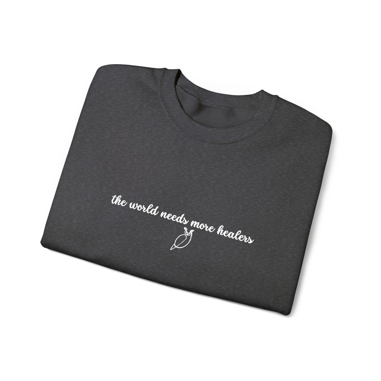 The World Needs More Healers Throne of Glass | Tower of Dawn Embroidered Crewneck Sweatshirt