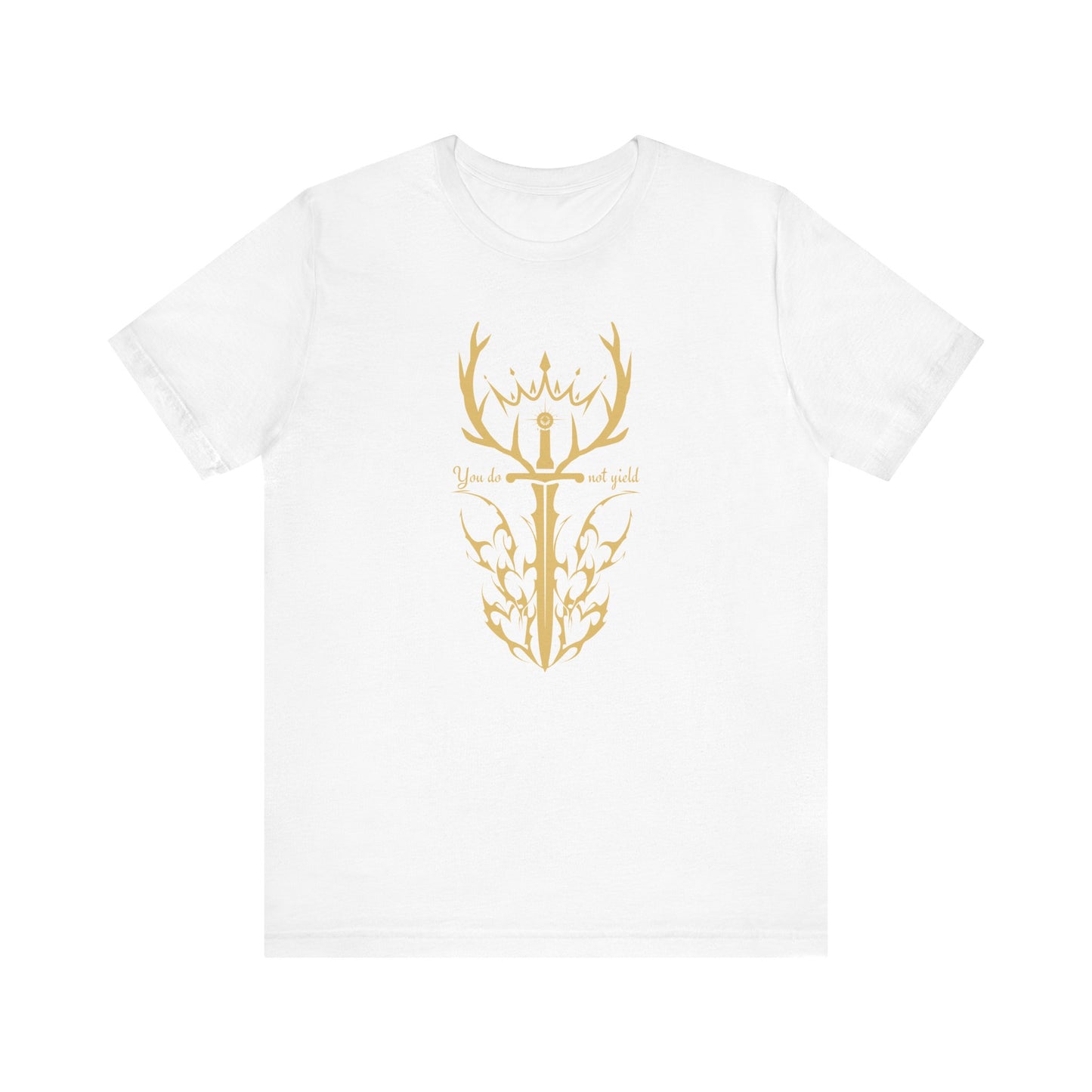 You Do Not Yield  (Gold) | Throne of Glass Inspired T-Shirt | Book Lover Shirt | Bookish Gift