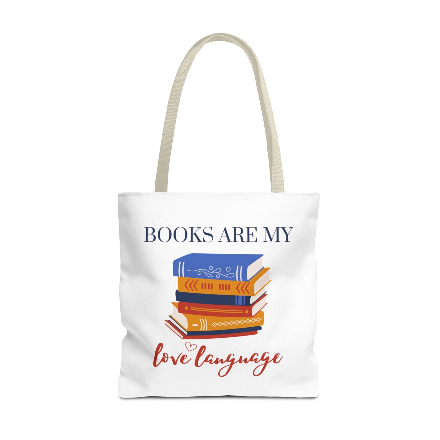 Books are My Love Language Bookish Tote Bag - Ideal Gift for Book Lovers