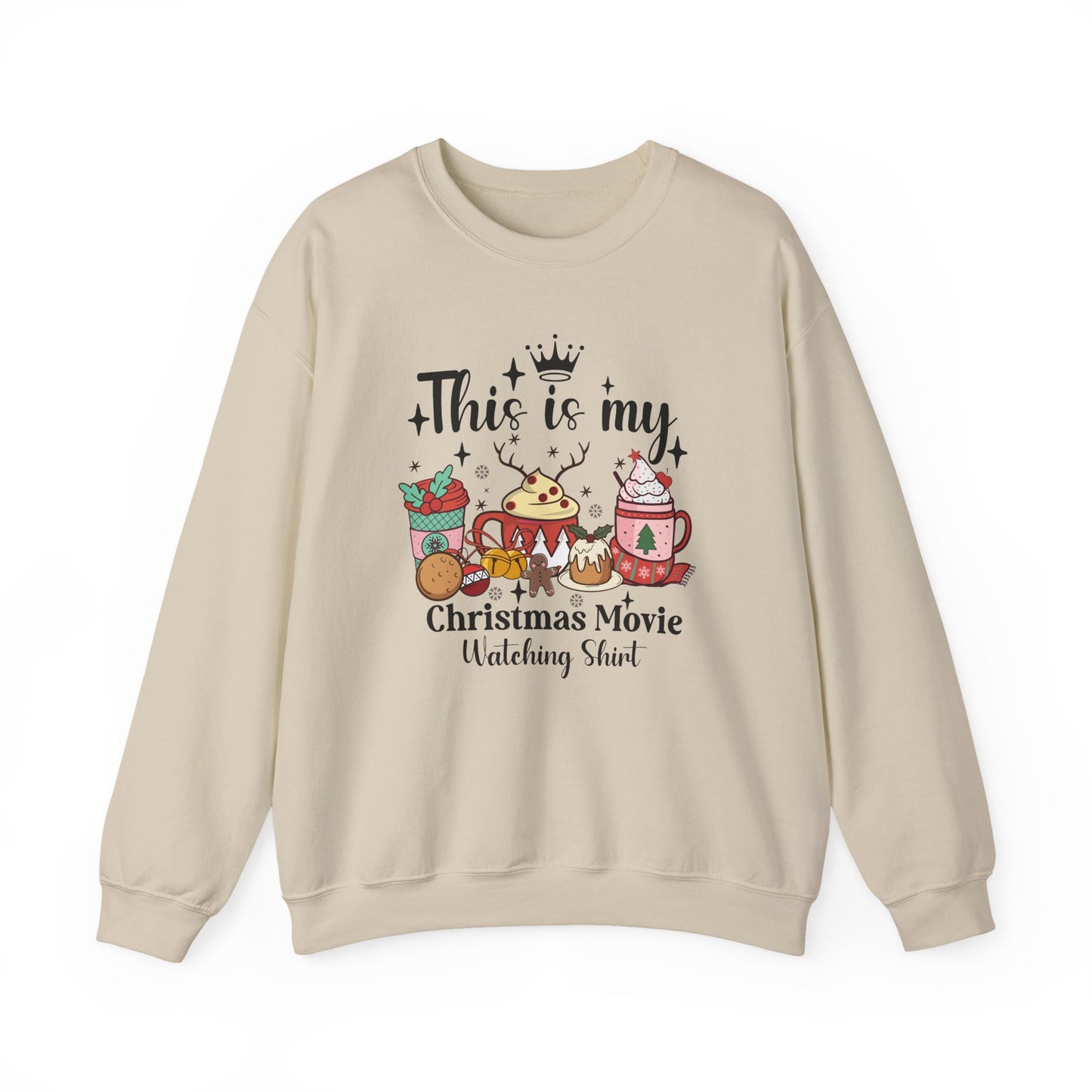 Christmas Movie Watching Shirt | Christmas Crewneck Sweatshirt