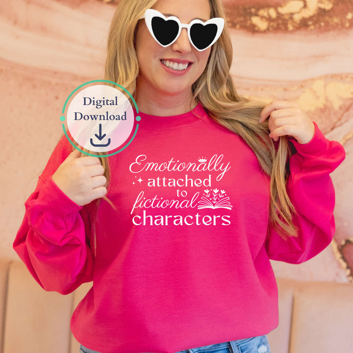 Emotionally Attached to Fictional Characters Digital Download | SVG | PNG