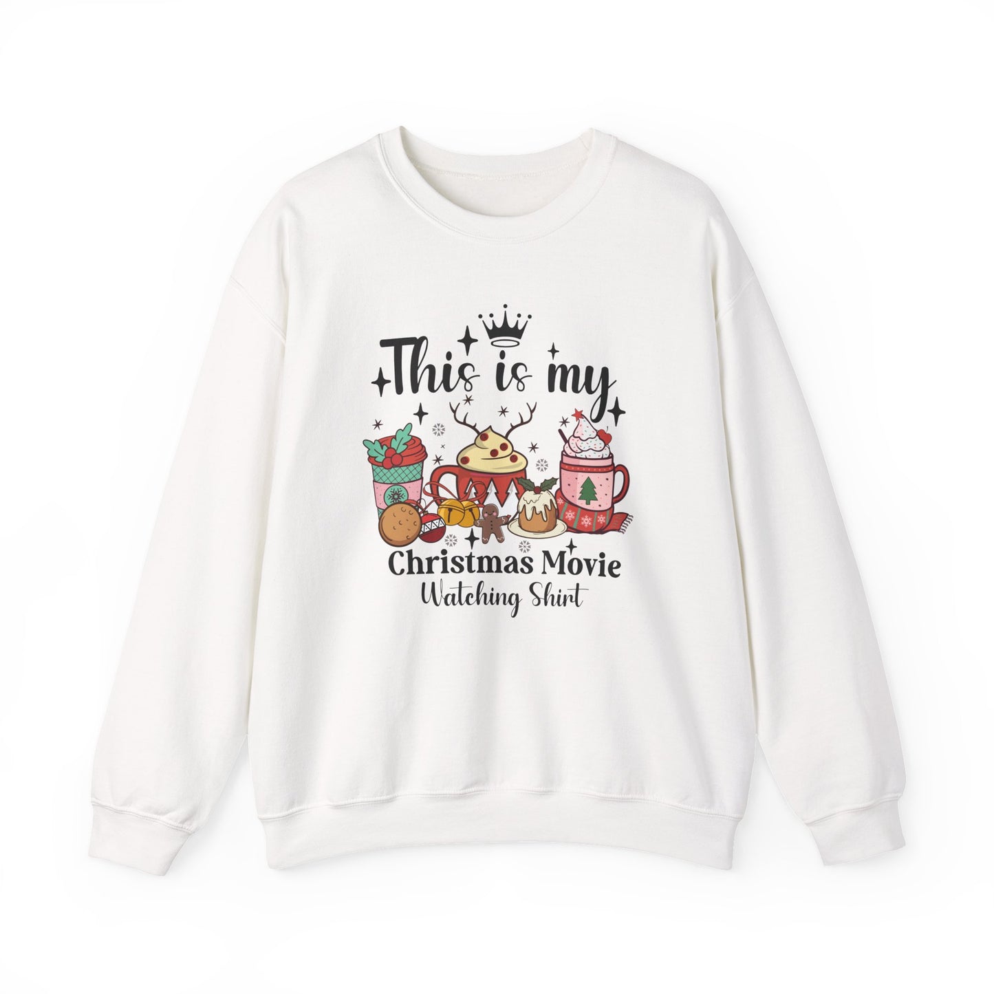 Christmas Movie Watching Shirt | Christmas Crewneck Sweatshirt