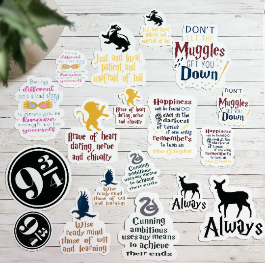 Boy Wizard Inspired Stickers | Book Lover Stickers