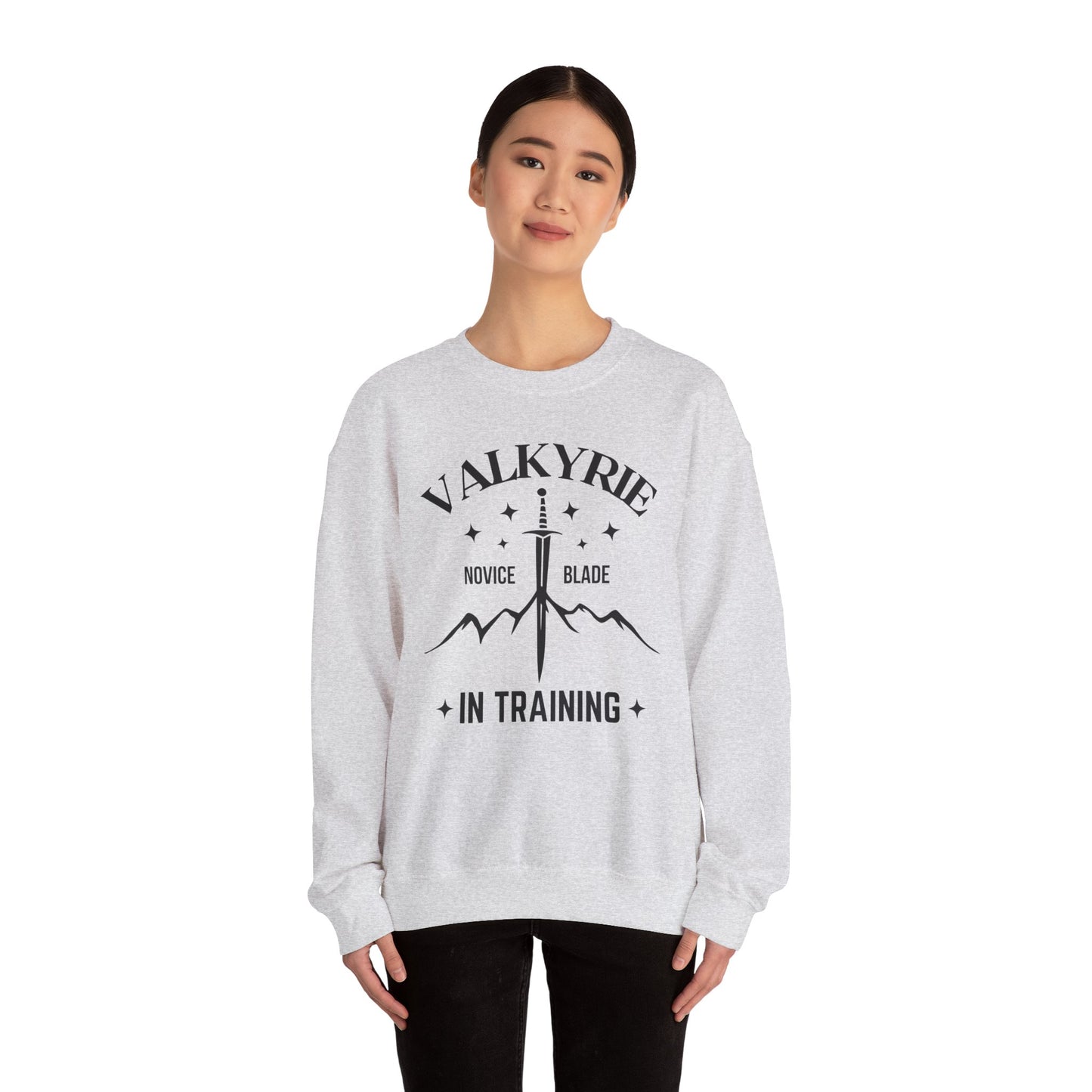 OFFICIALLY LICENSED SJM ACOTAR Merch - Valkyrie in Training Unisex Crewneck Sweatshirt