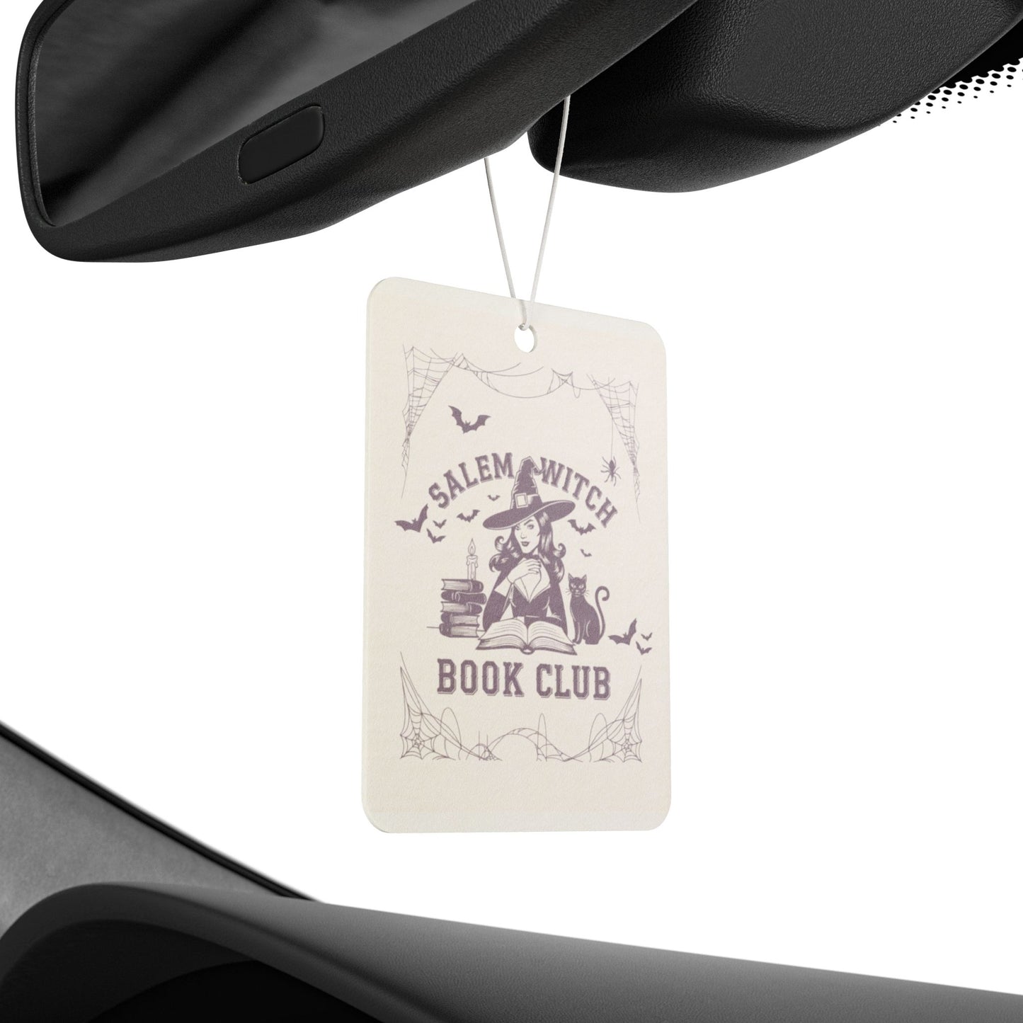 Salem Witch Book Club Car Air Freshener