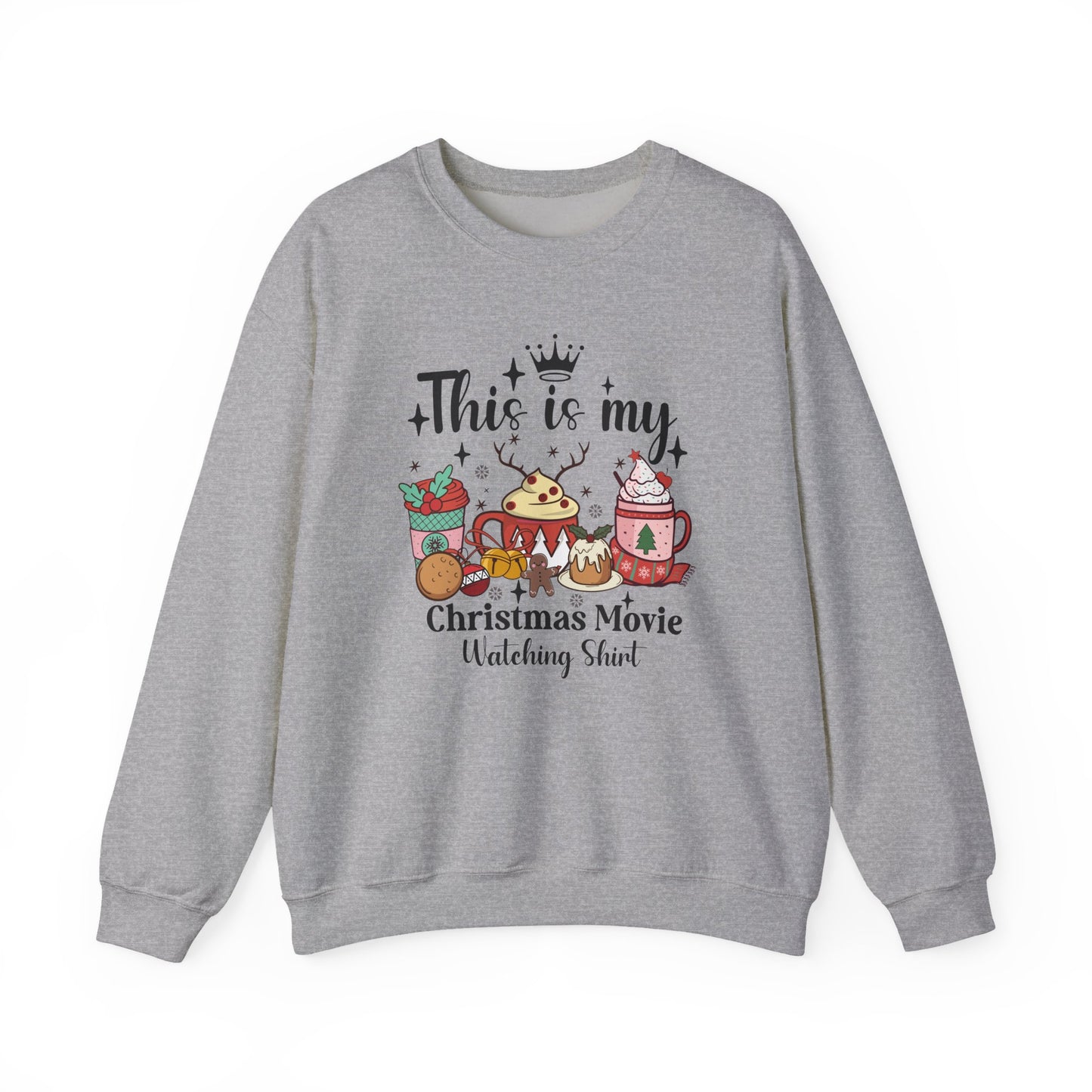 Christmas Movie Watching Shirt | Christmas Crewneck Sweatshirt