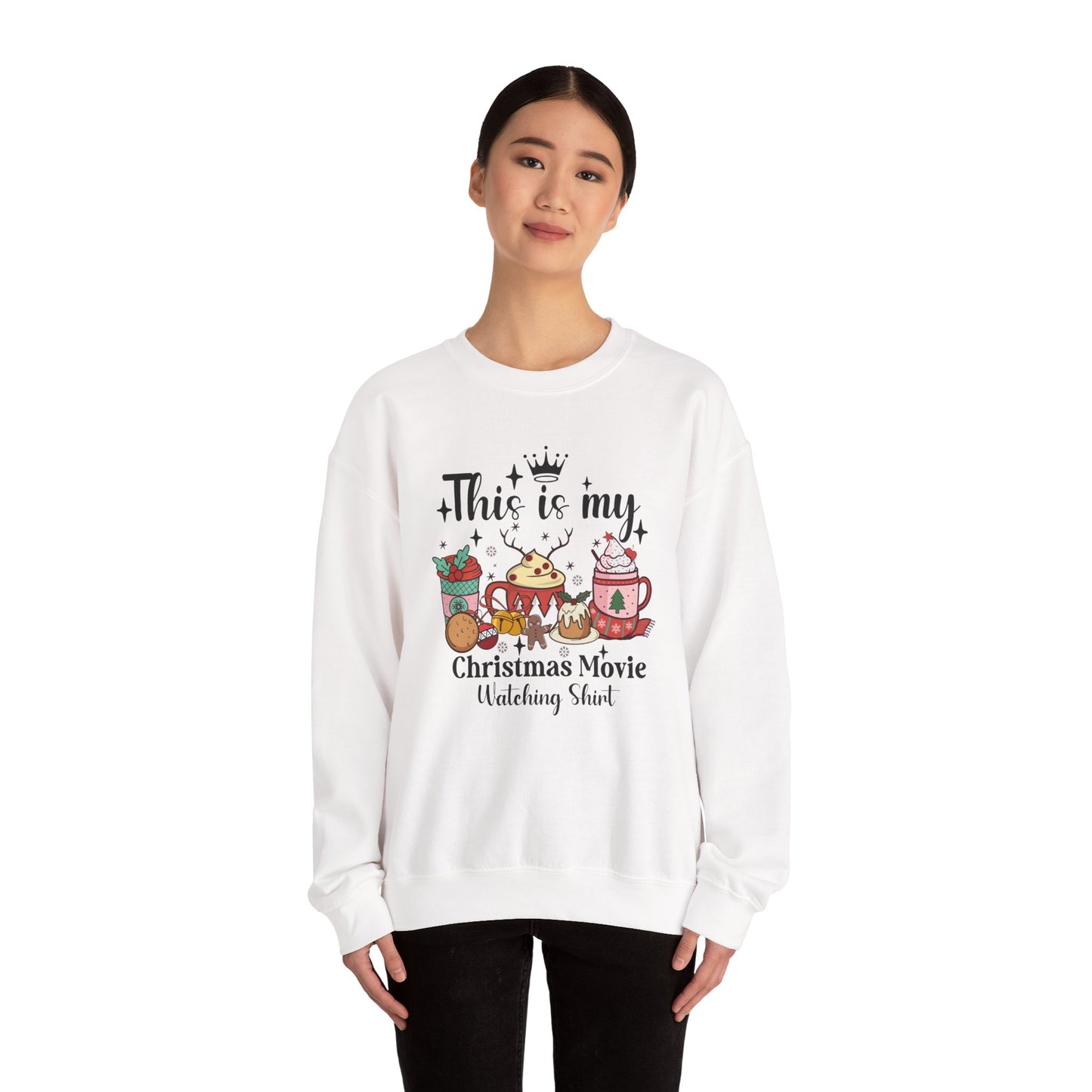 Christmas Movie Watching Shirt | Christmas Crewneck Sweatshirt