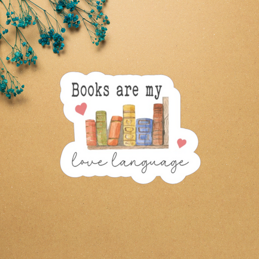 Books Are My Love Language Sticker